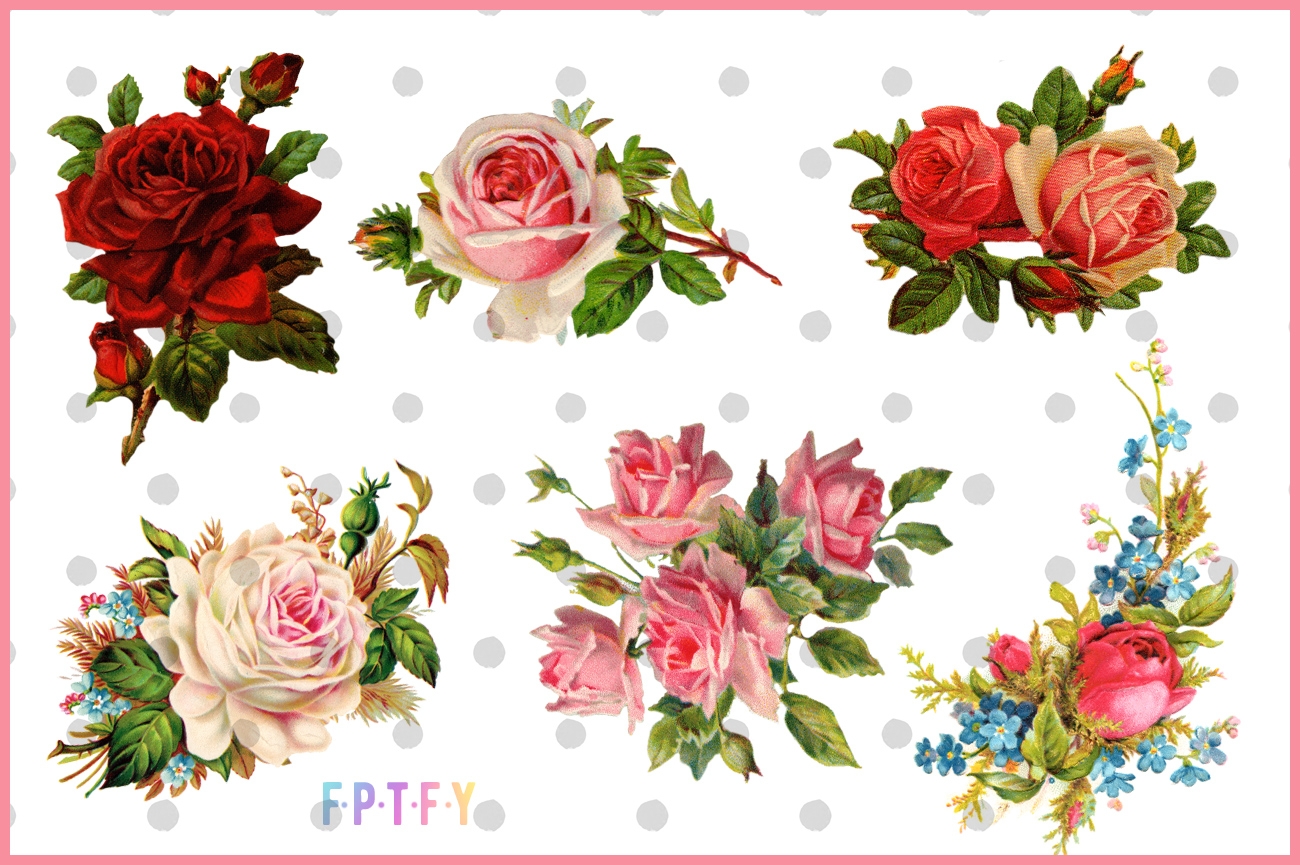 12 Free Vintage Rose Images Free Pretty Things For You