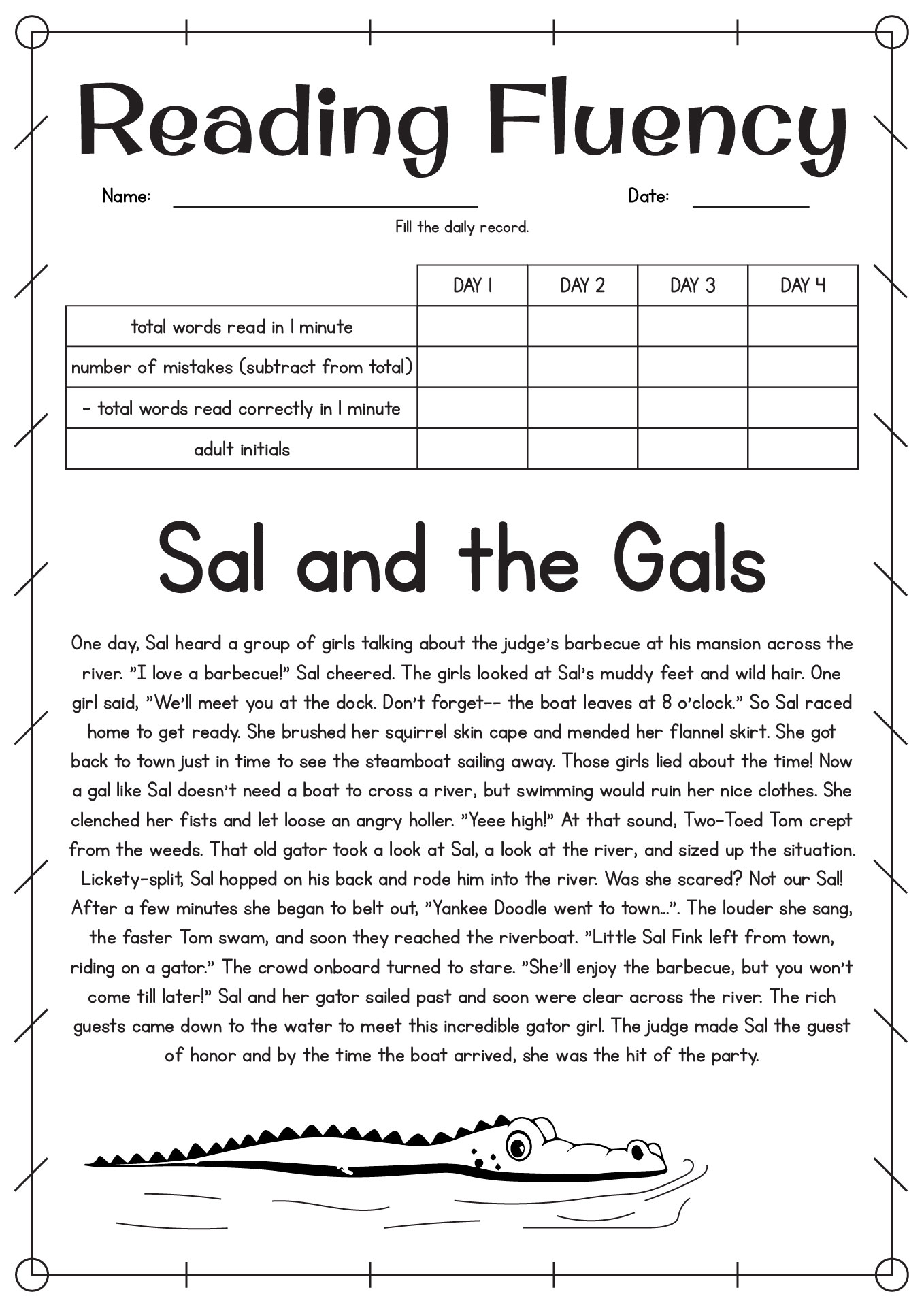 Reading Comprehension Worksheets 4th Grade Level