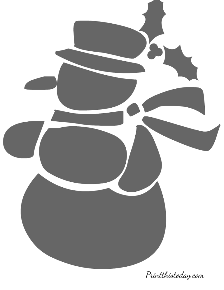 16 Free Printable Christmas Stencils Worksheets Library