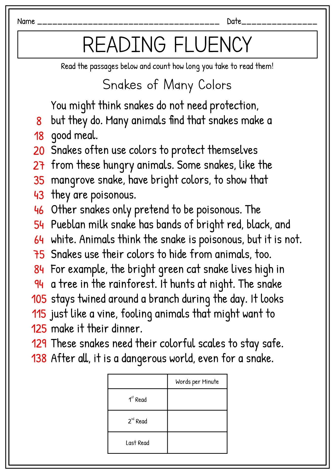 Second Grade Reading Comprehension Worksheets Pdf