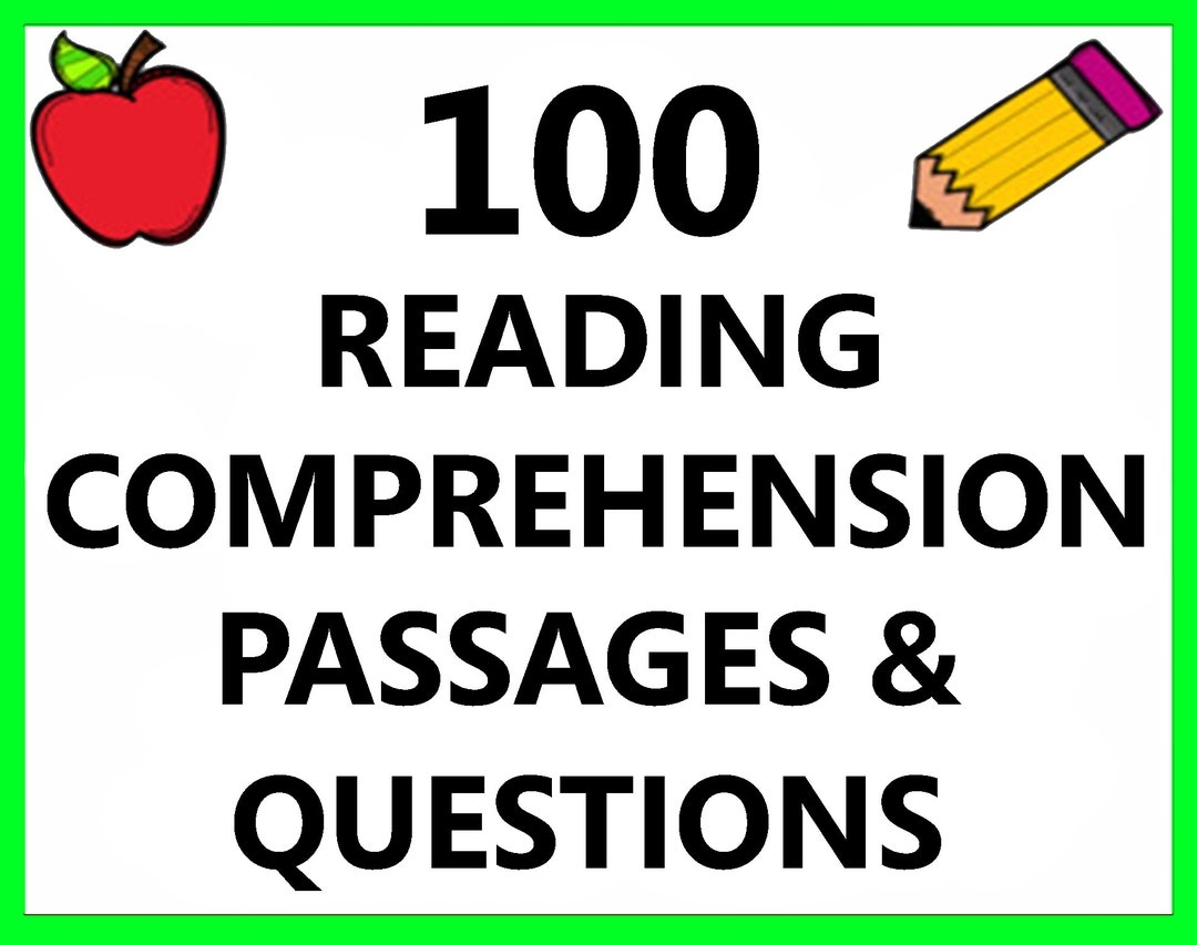Reading Comprehension Worksheets Multiple Choice Questions