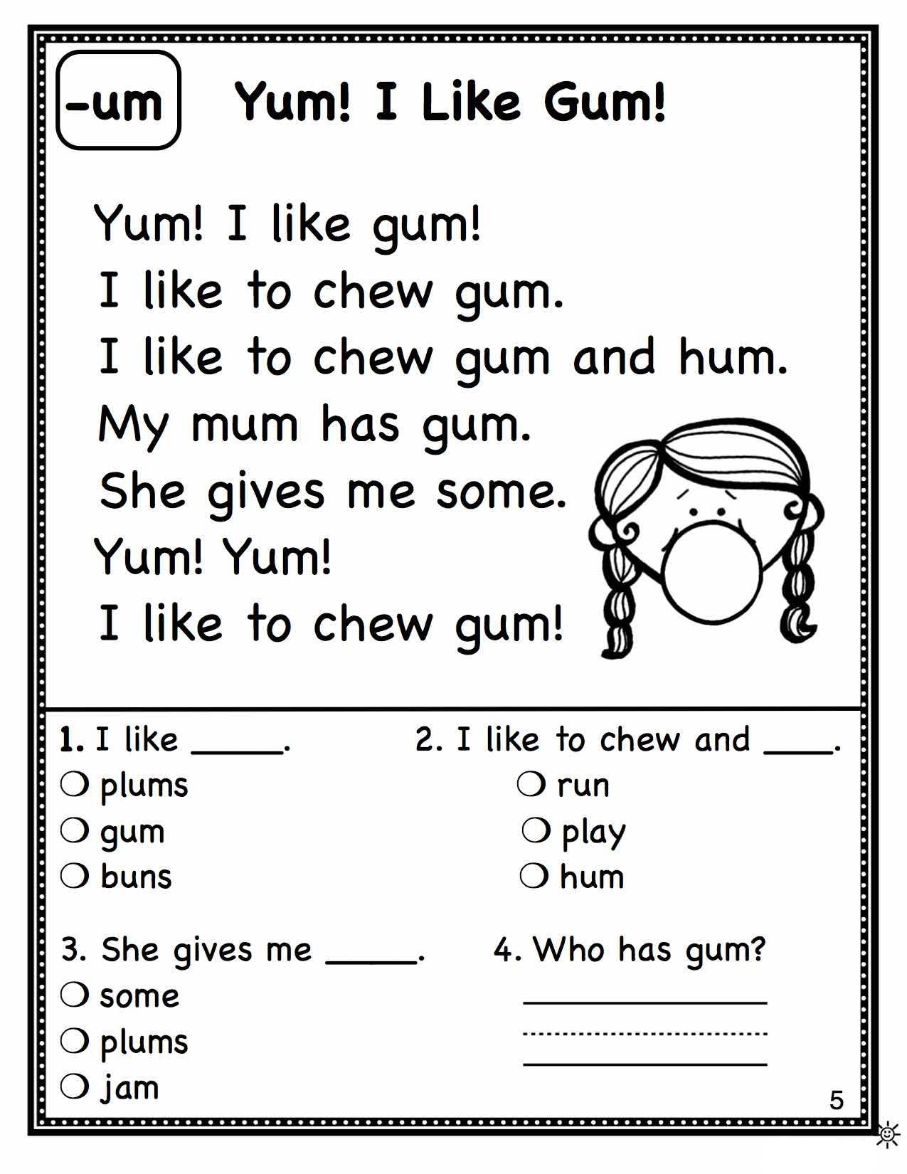 1st Grade Reading Worksheets Best Coloring Pages For Kids Worksheets Library