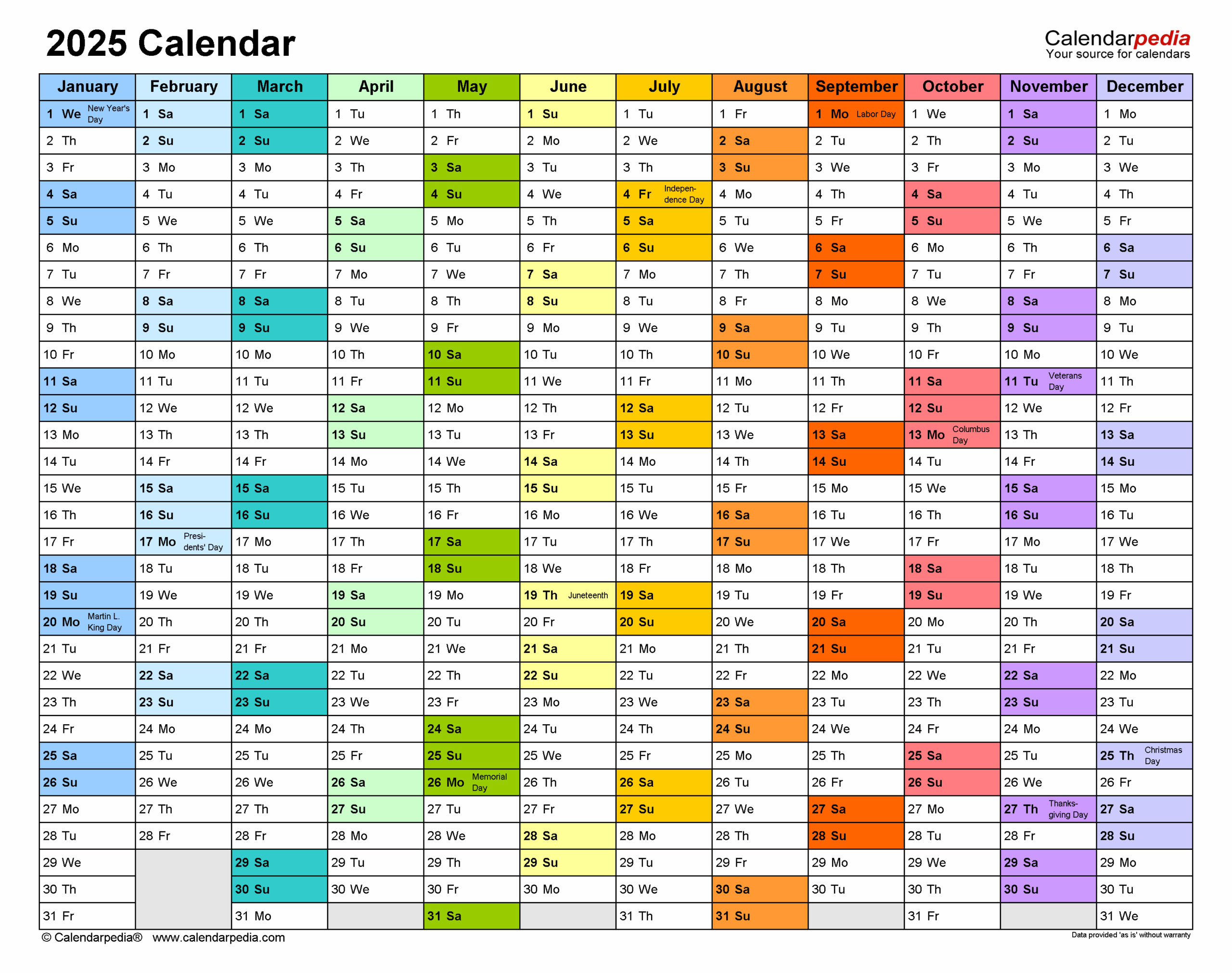 May June 2025 Calendar Excel
