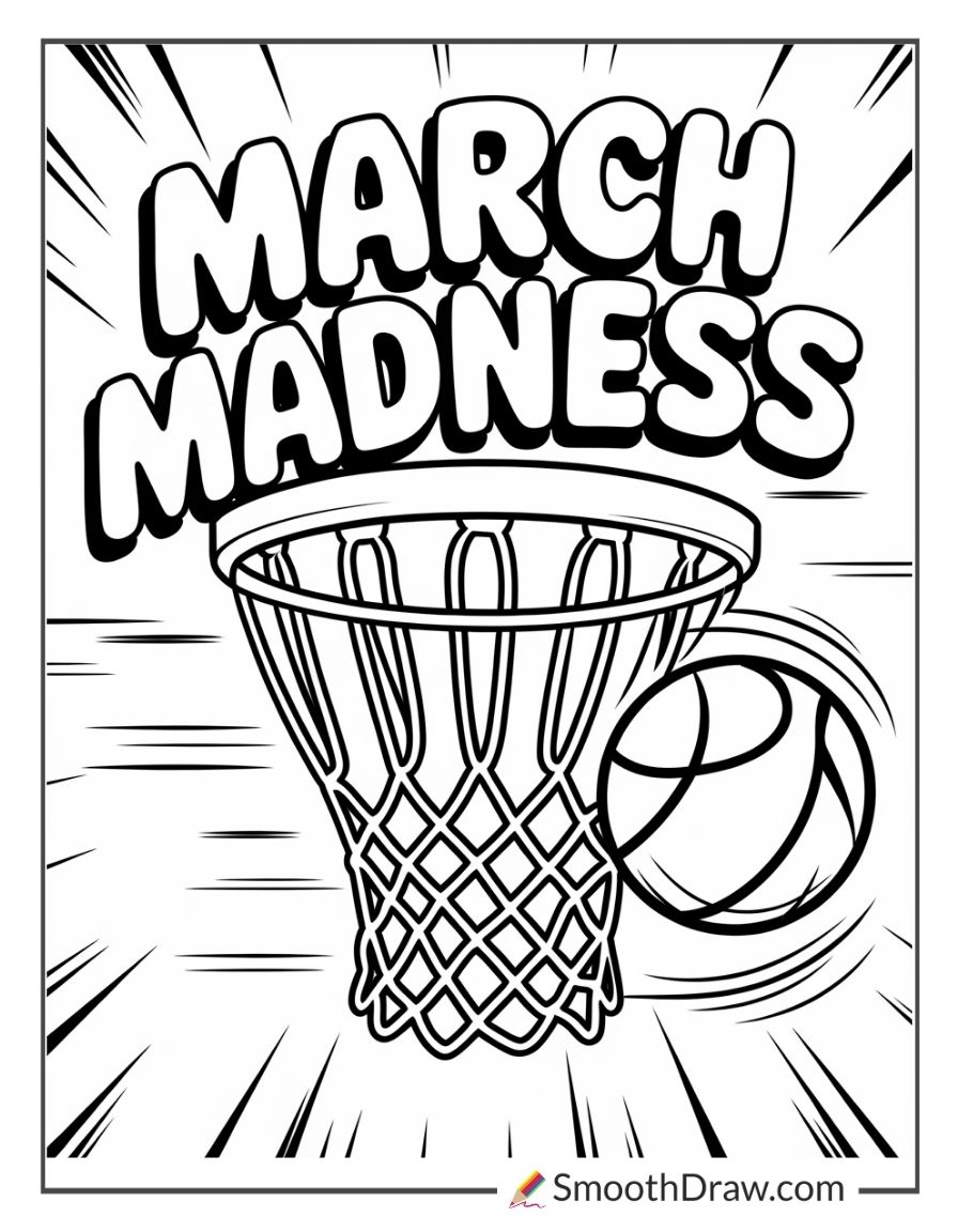 Basketball Coloring Pages Free Printable