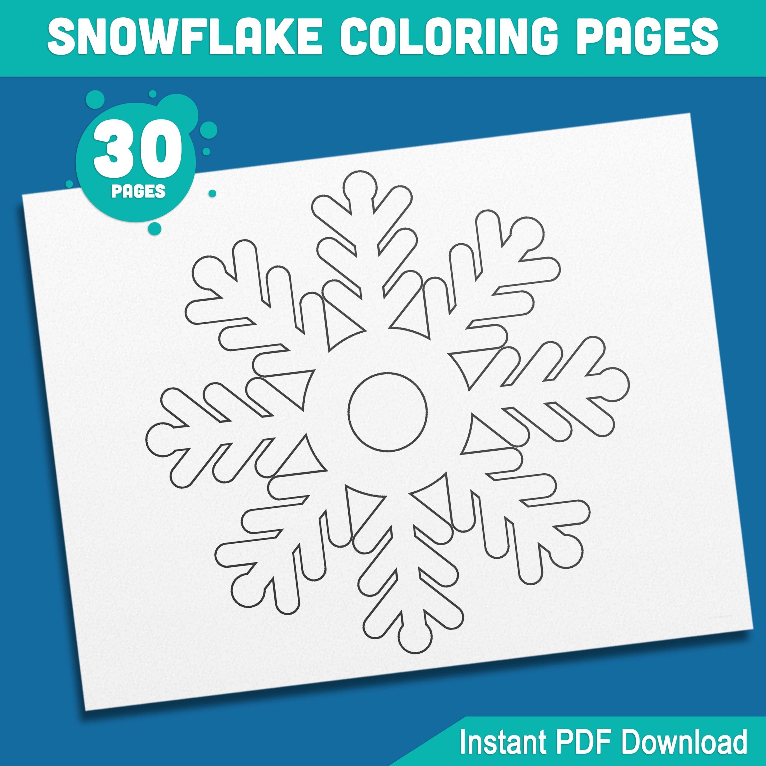 30 Snowflake Coloring Pages For Preschool And Kindergarten High 
