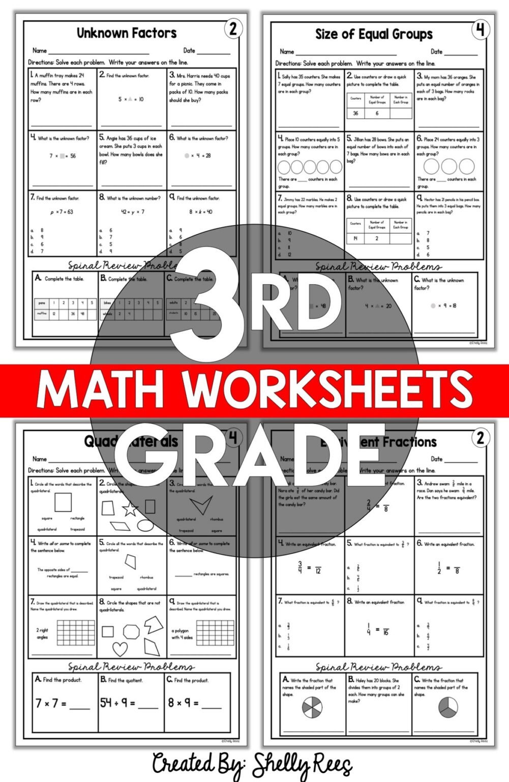 3rd Grade Math Worksheets Printable Free