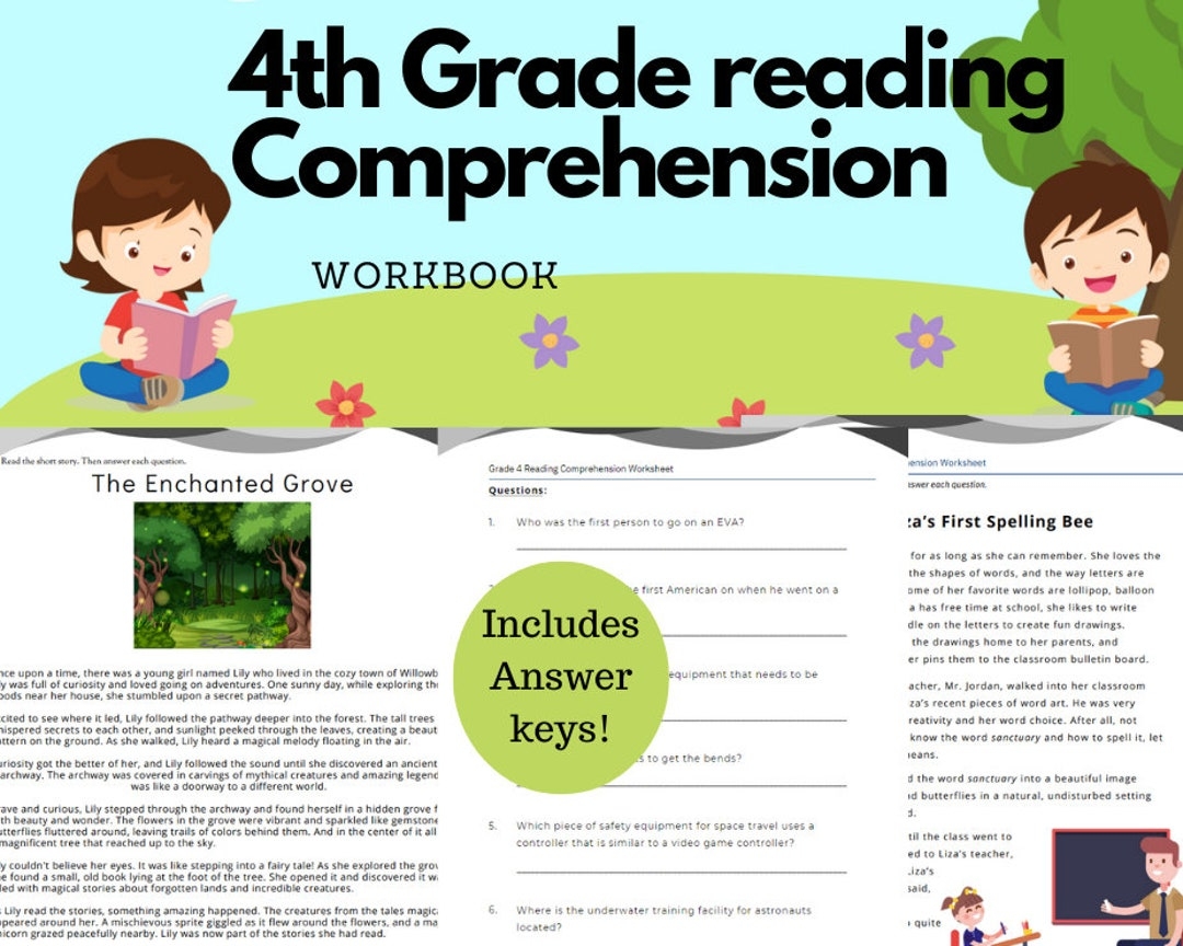 Reading Comprehension Worksheets For Grade 4