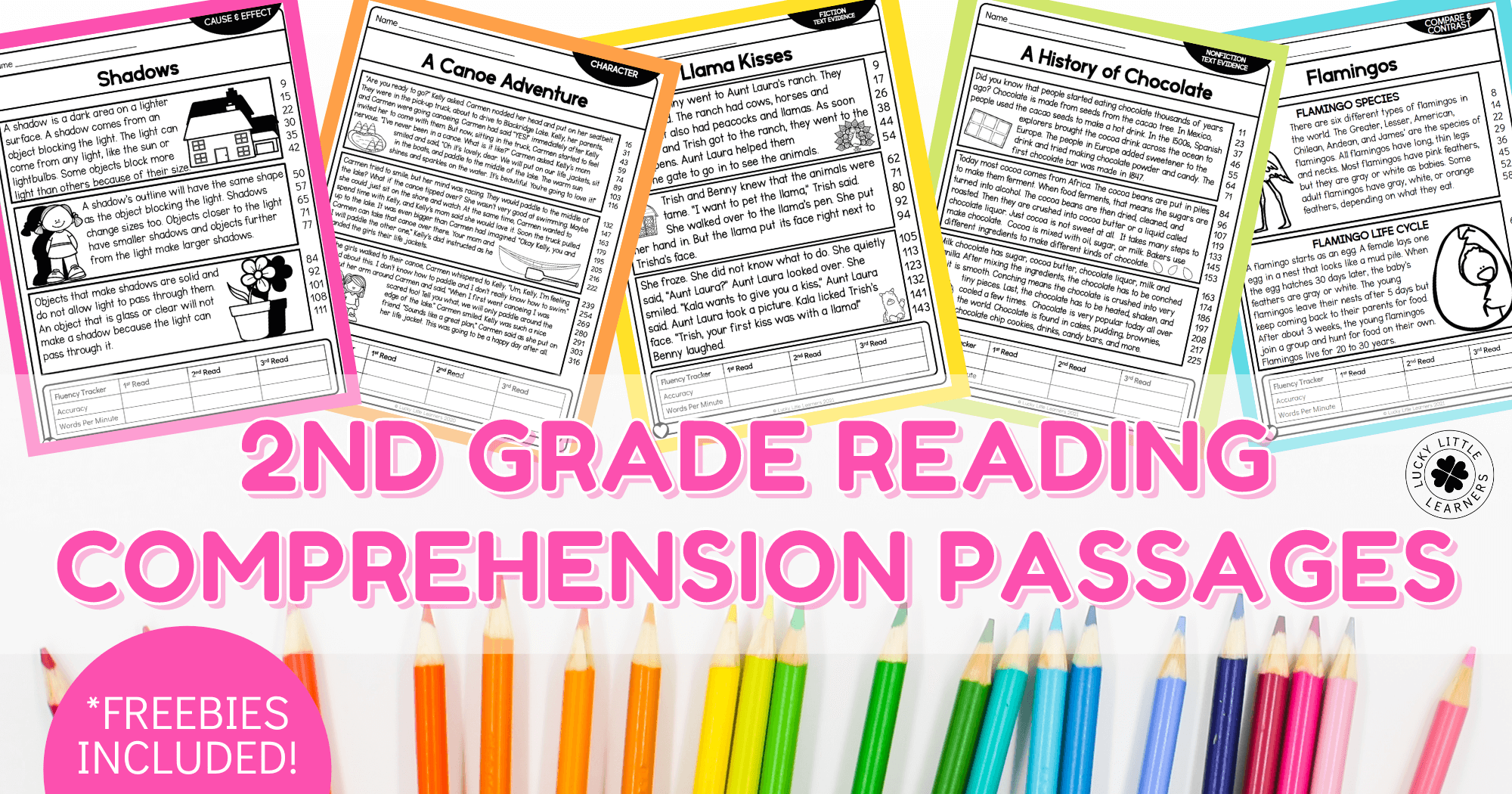 500 Reading Comprehension Passages For 2nd Grade Lucky Little 