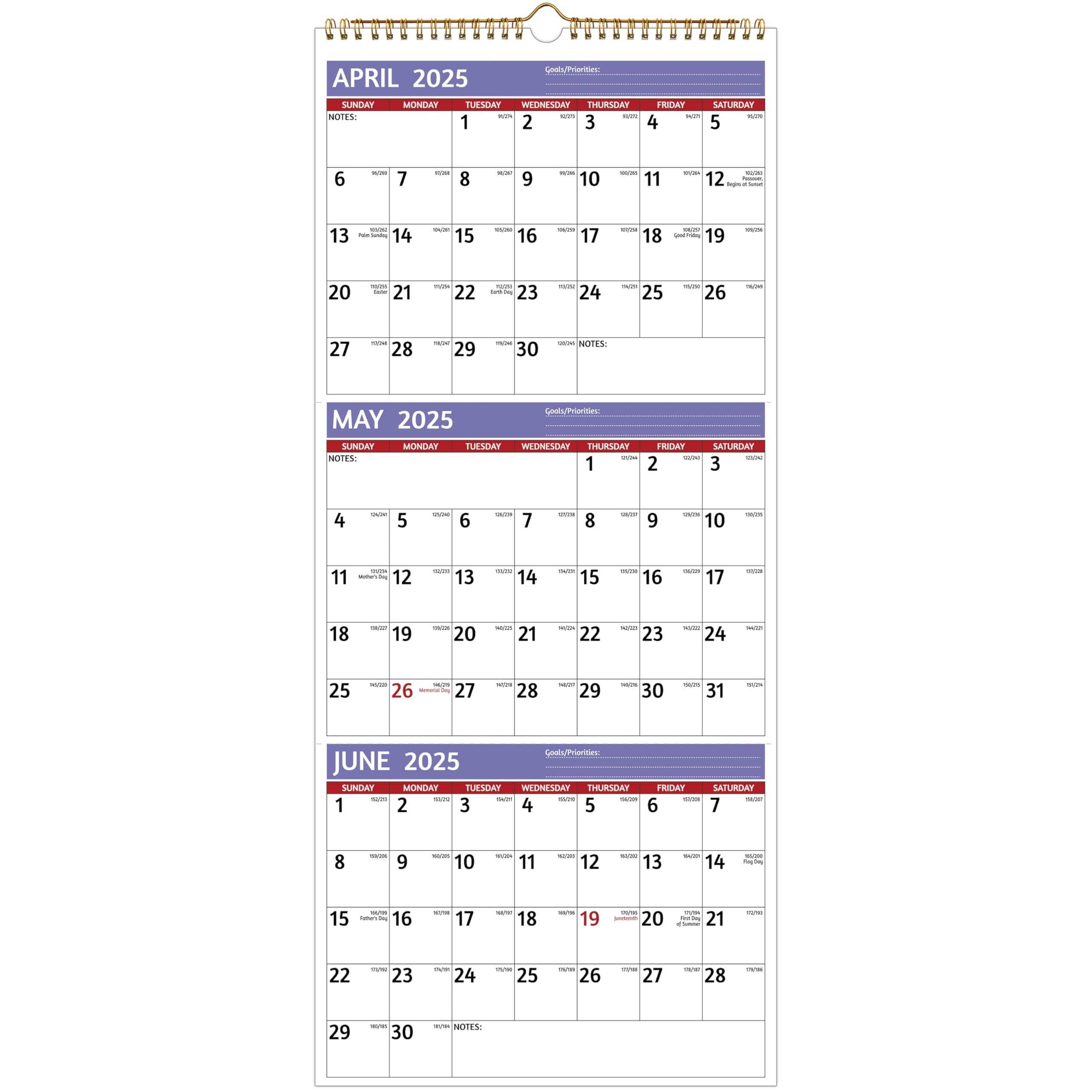 Amazon 2025 2026 Wall Calendar 3 Month Calendar 2025 2026 Vertical Apr 2025 Jul 2026 3 Month Wall Calendar 11 X 26 In Open 2025 Calendar 