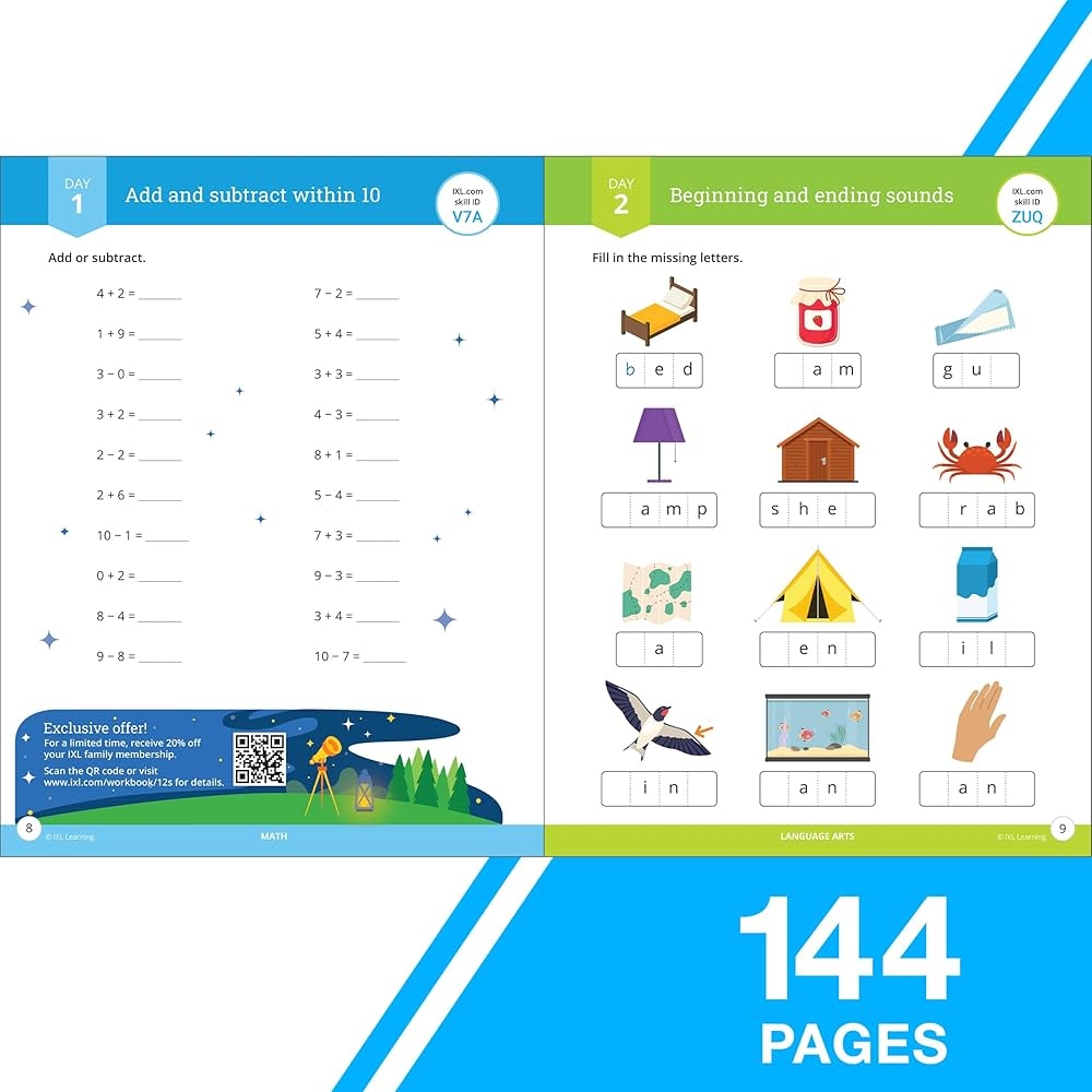 Amazon IXL Ultimate Summer 1st To 2nd Grade Workbook Math Reading Comprehension Language Arts Geography Science Social Studies And Writing 