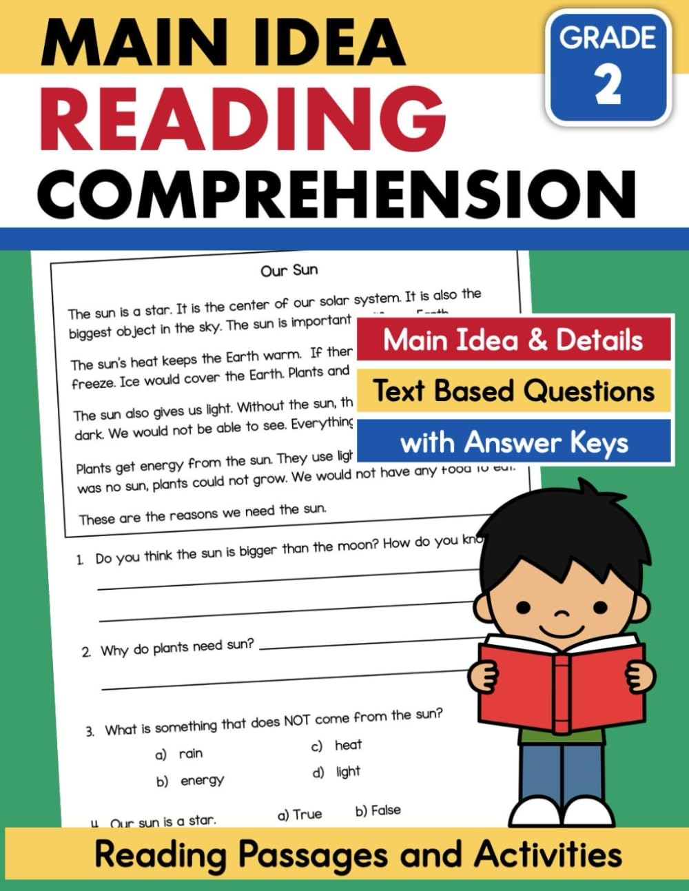 Amazon Second Grade Reading Passages Main Idea And Details 