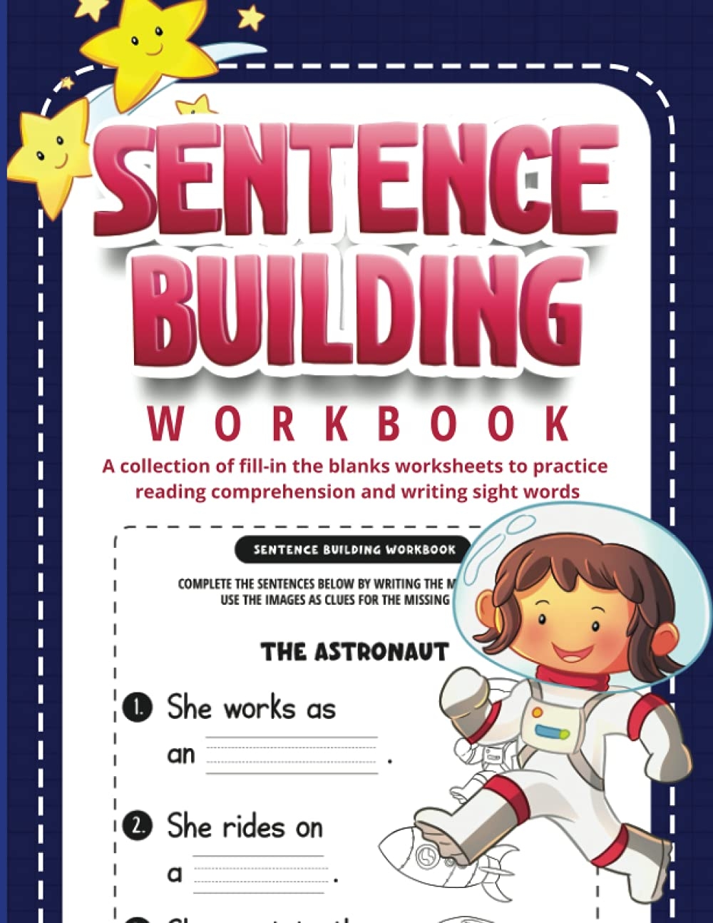 Amazon Sentence Building Workbook A Collection Of Fill in The Blanks Worksheets To Practice Reading Comprehension And Writing Sight Words 9798465970129 Homie Daddi Publishing Books