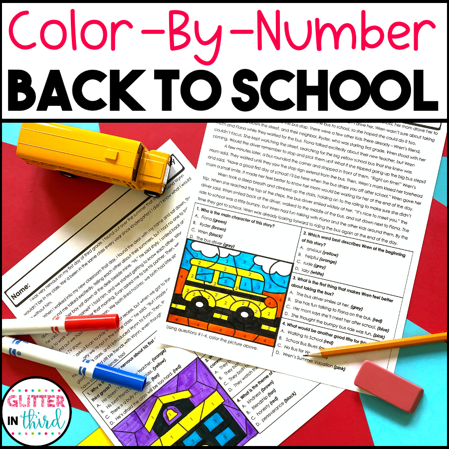 Reading Comprehension Worksheets About School
