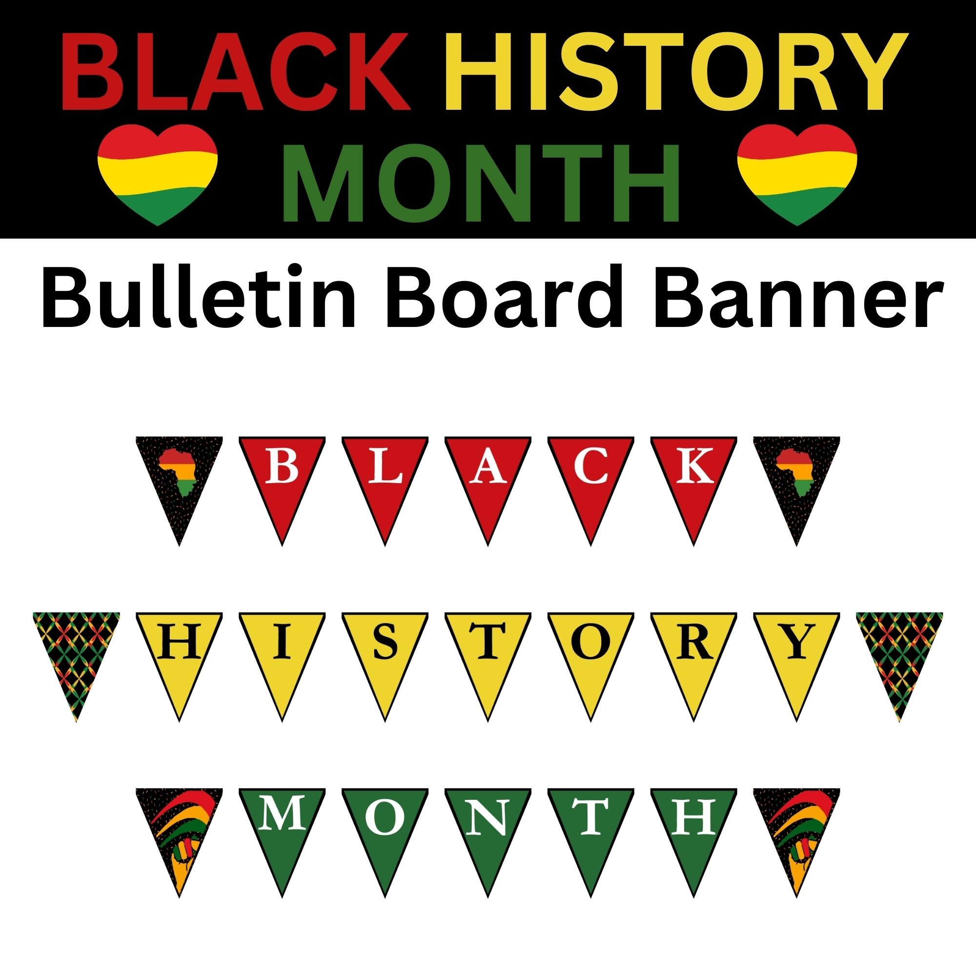 Black History Month Bulletin Board Banner Decorations