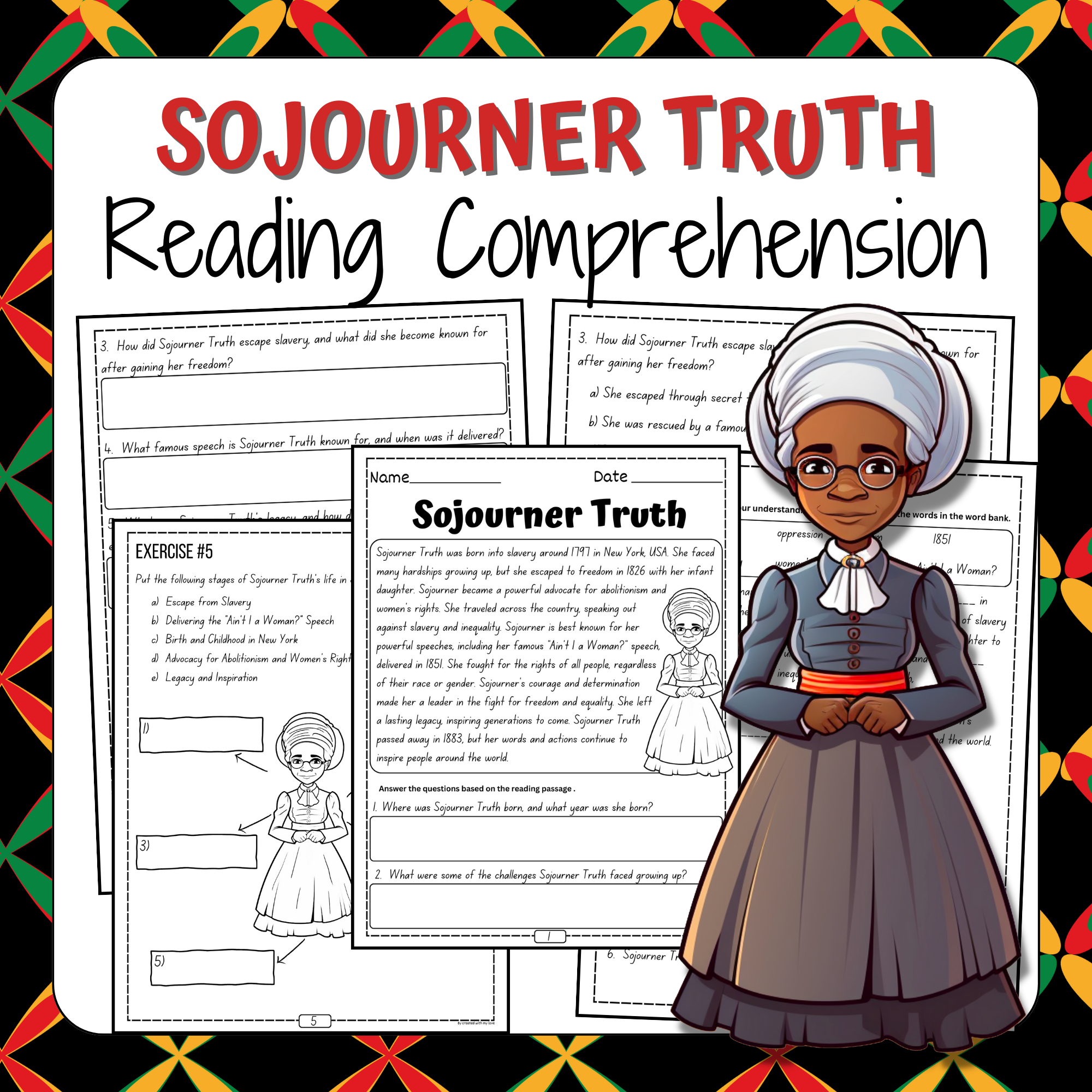Black History Month Sojourner Truth Women s History Month Reading 