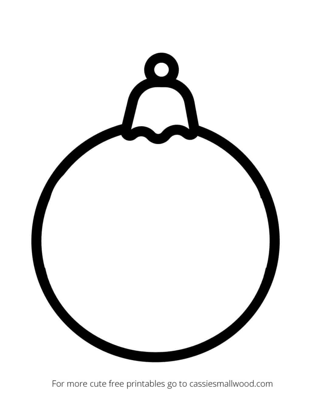 Free Printable Christmas Ornament Template