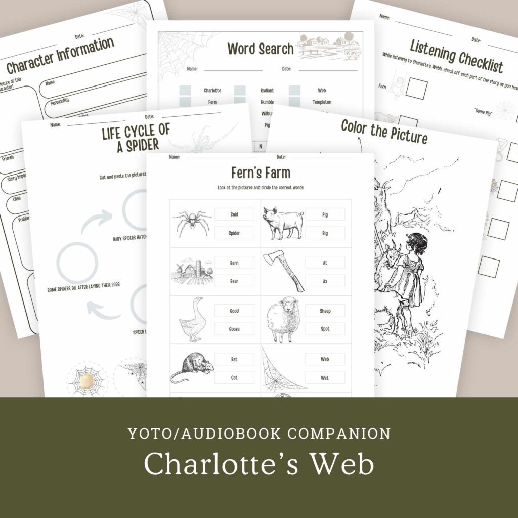 Reading Listening Comprehension Audiobook Worksheet Printable