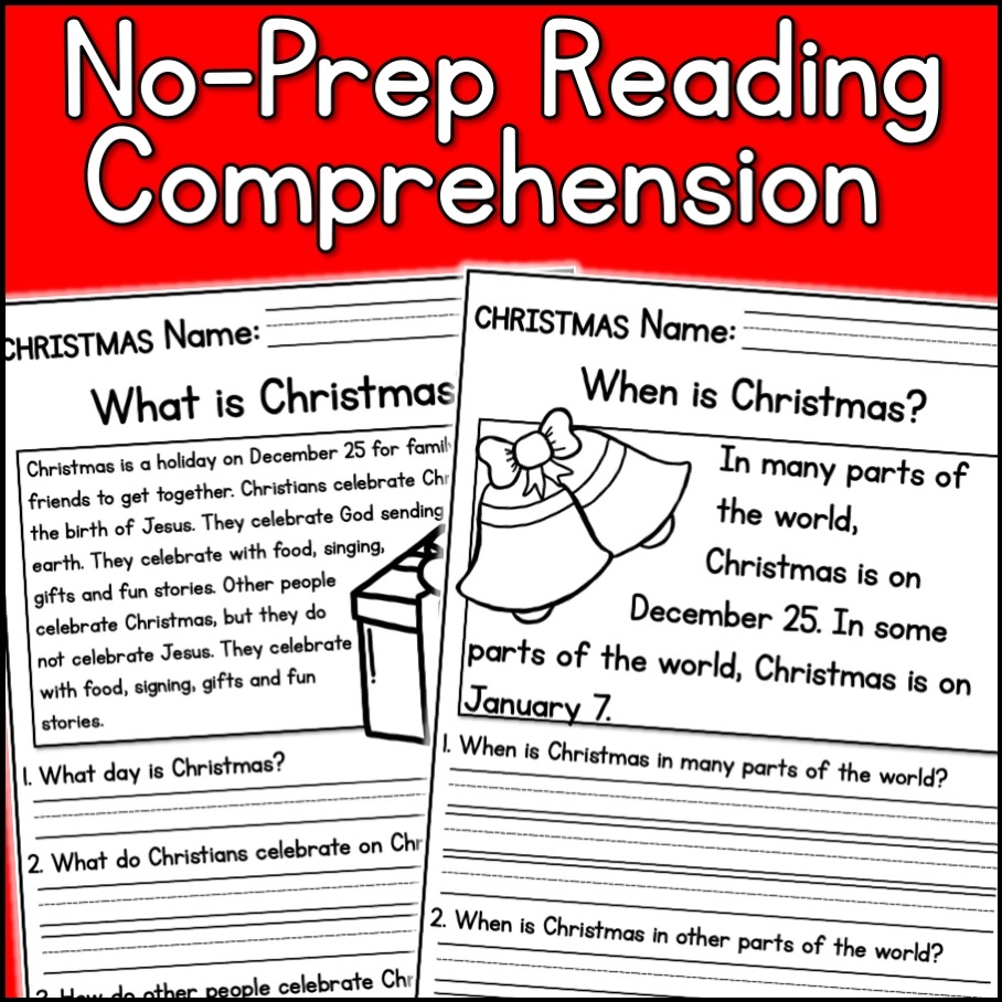 Reading Comprehension Worksheets 2 Grade K