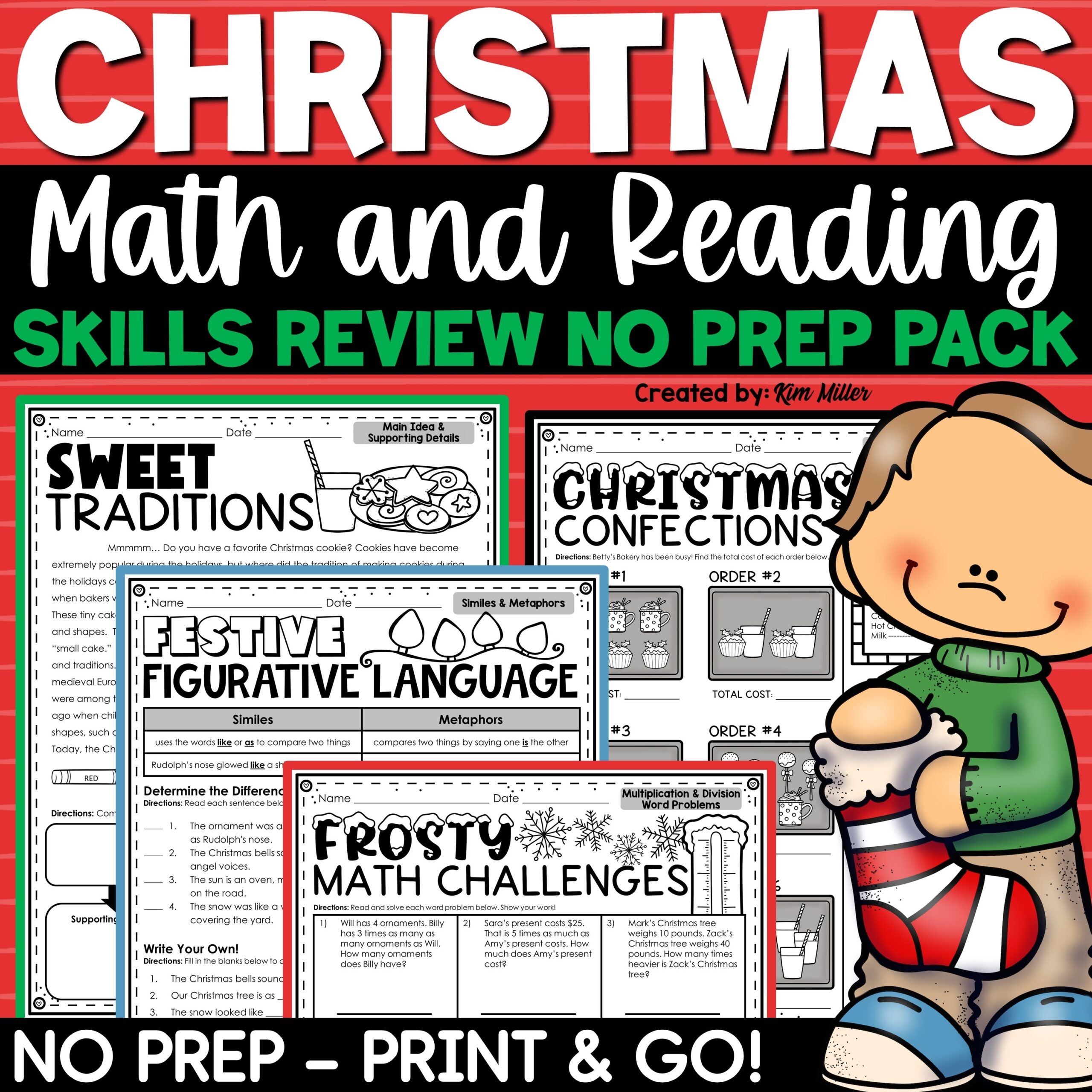 Reading Comprehension Worksheet Christmas Free