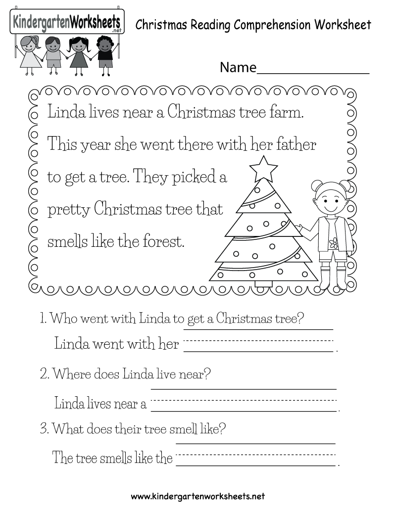 Reading Comprehension Worksheets 2nd Grade Christmas