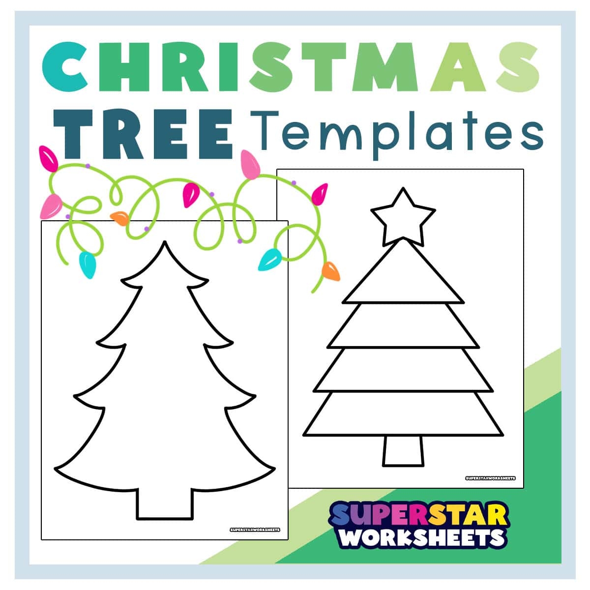 Free Printable Christmas Shapes Templates
