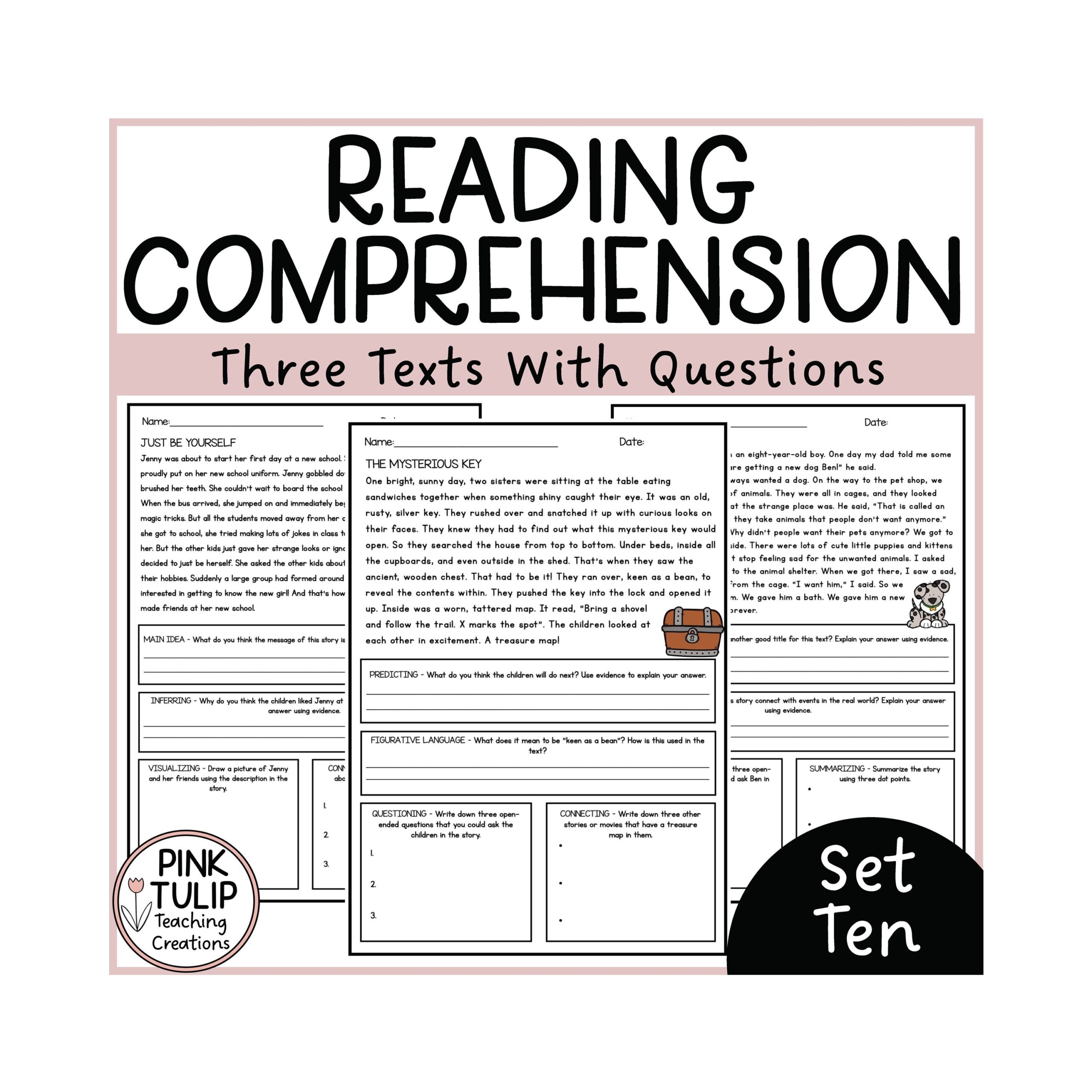 Reading Comprehension Worksheet On Chi