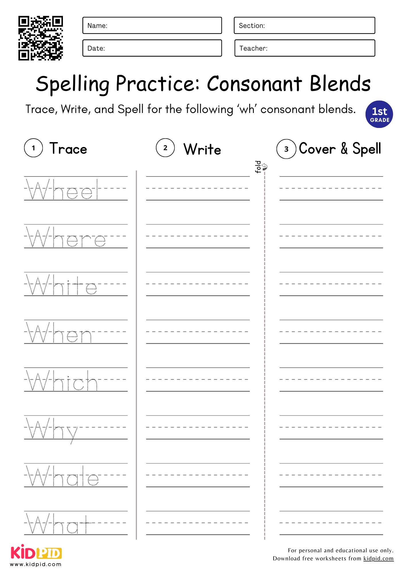Free Printable Consonant Blends Worksheets