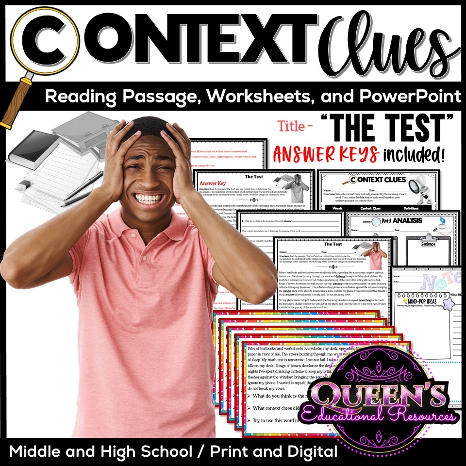 Reading Comprehension Worksheets With Context Clues