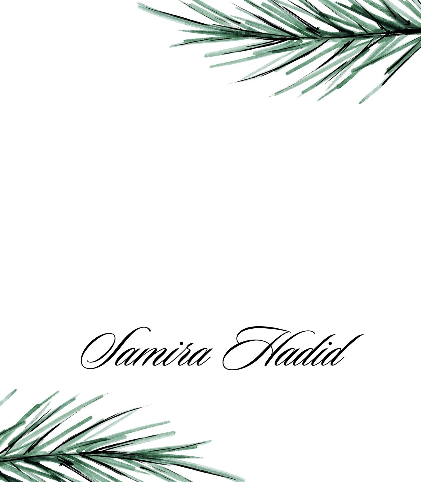 Christmas Place Cards Free Printable
