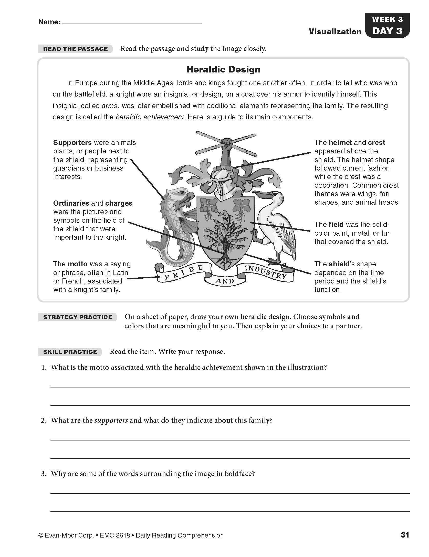 Daily Reading Comprehension 8 Evan Moor Worksheets Library