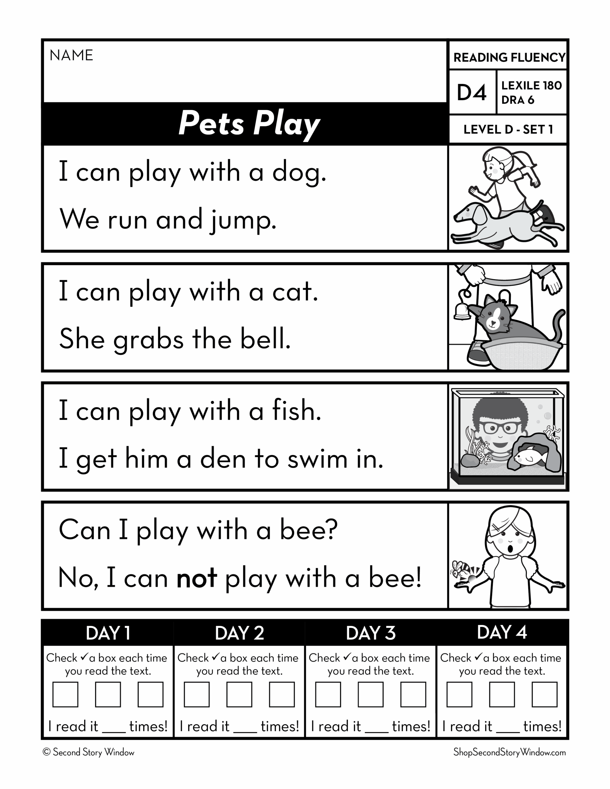 Level 2 Reading Comprehension Worksheets