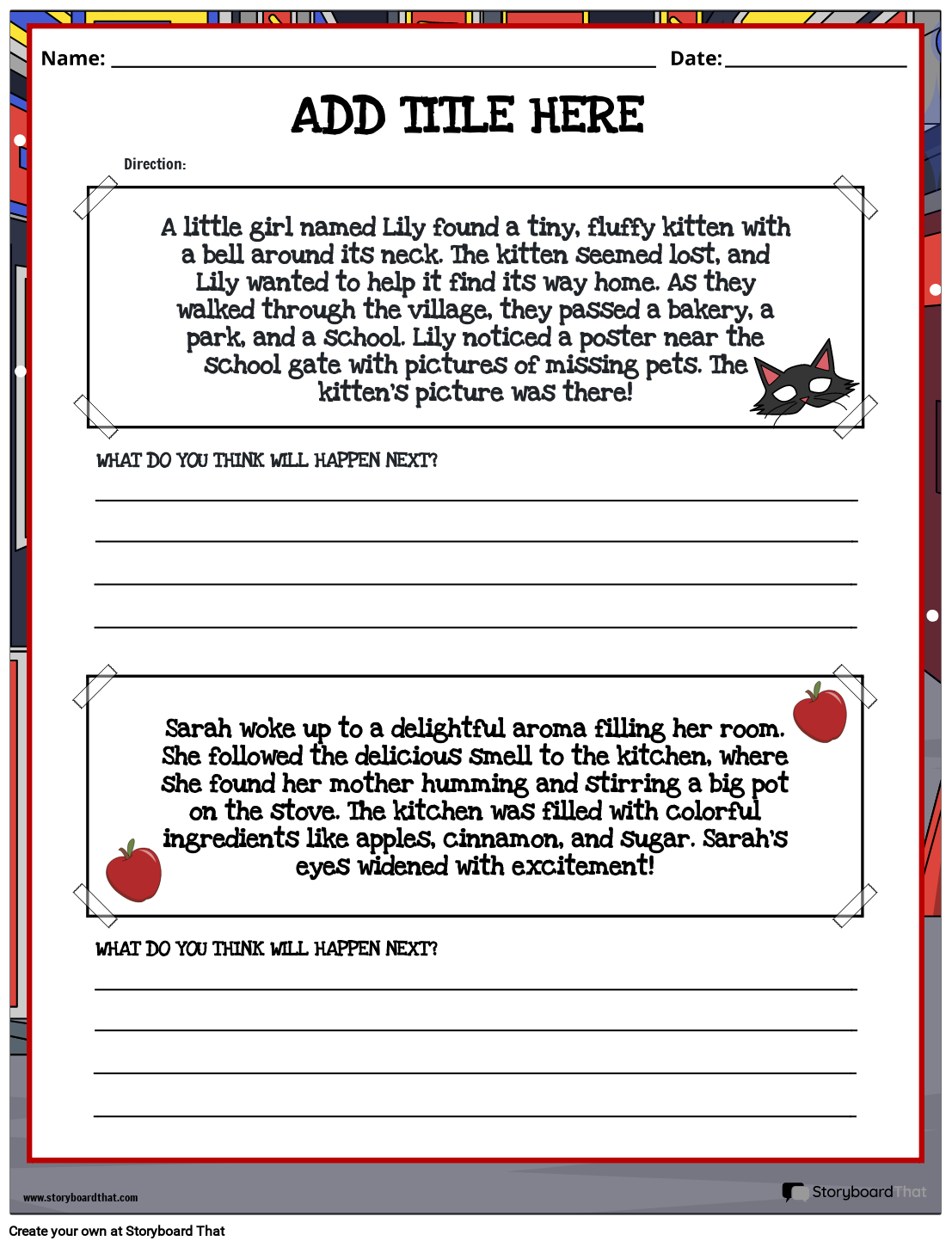 Drawing Conclusions Worksheets For Students StoryboardThat