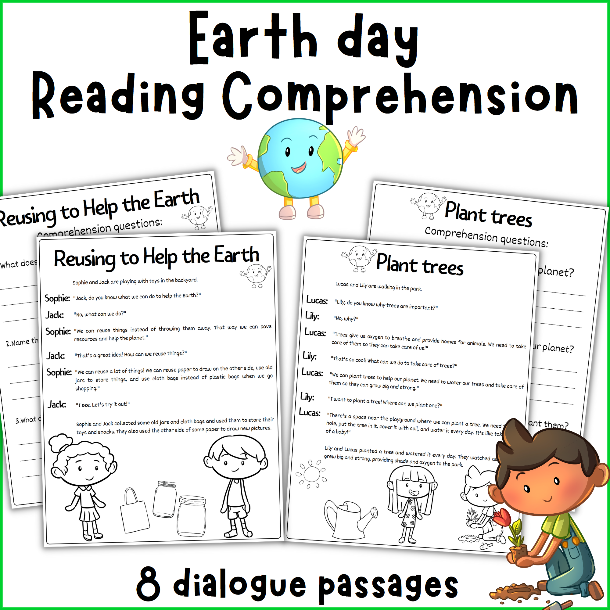Soil 2nd Grade Reading Comprehension Worksheet