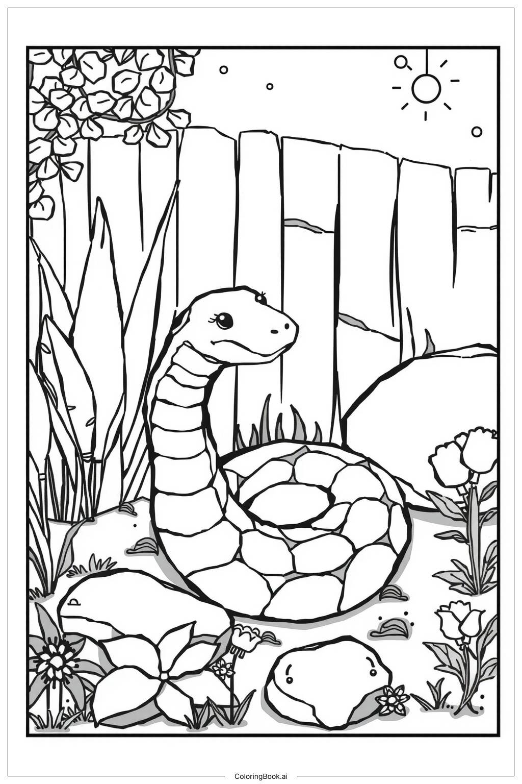 Free Snake Coloring Pages Printables