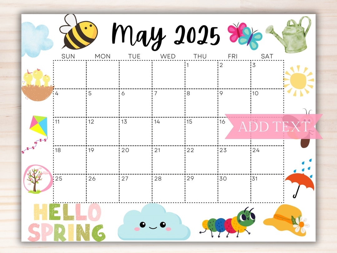 Calendar 2025 May
