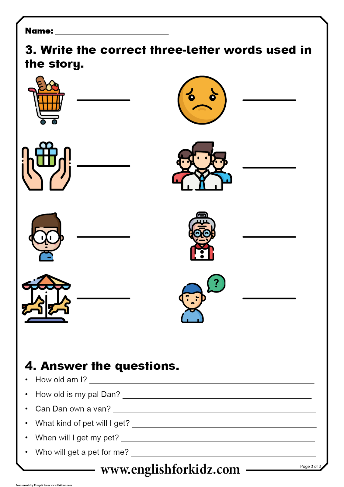 English For Kids Step By Step Reading Comprehension Worksheets 