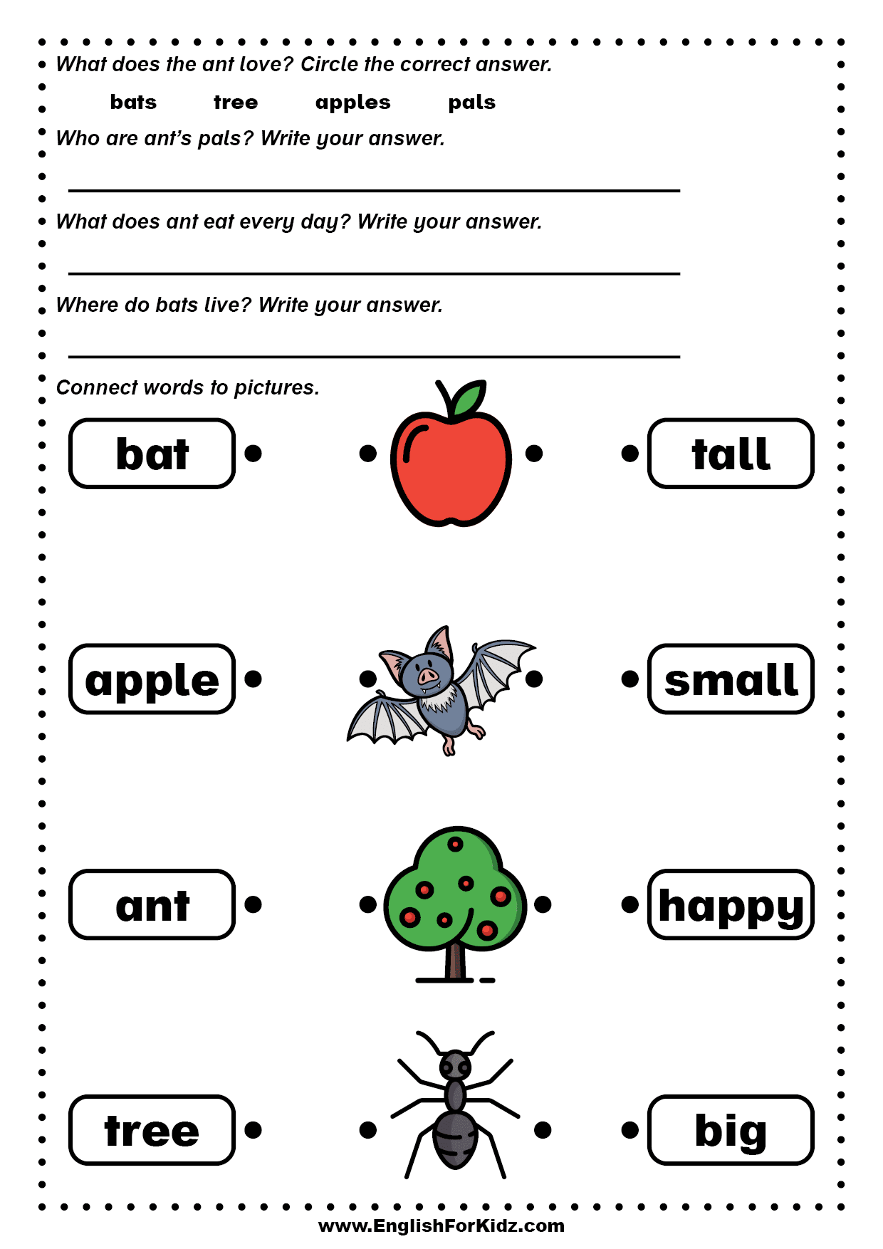 Reading Comprehension Pre K Worksheets
