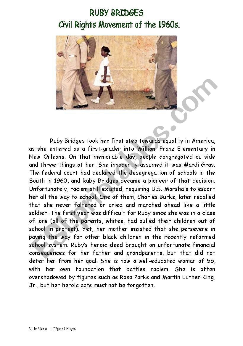 FACT FILE For Painting Norman Rockwell Segregation At School ESL 