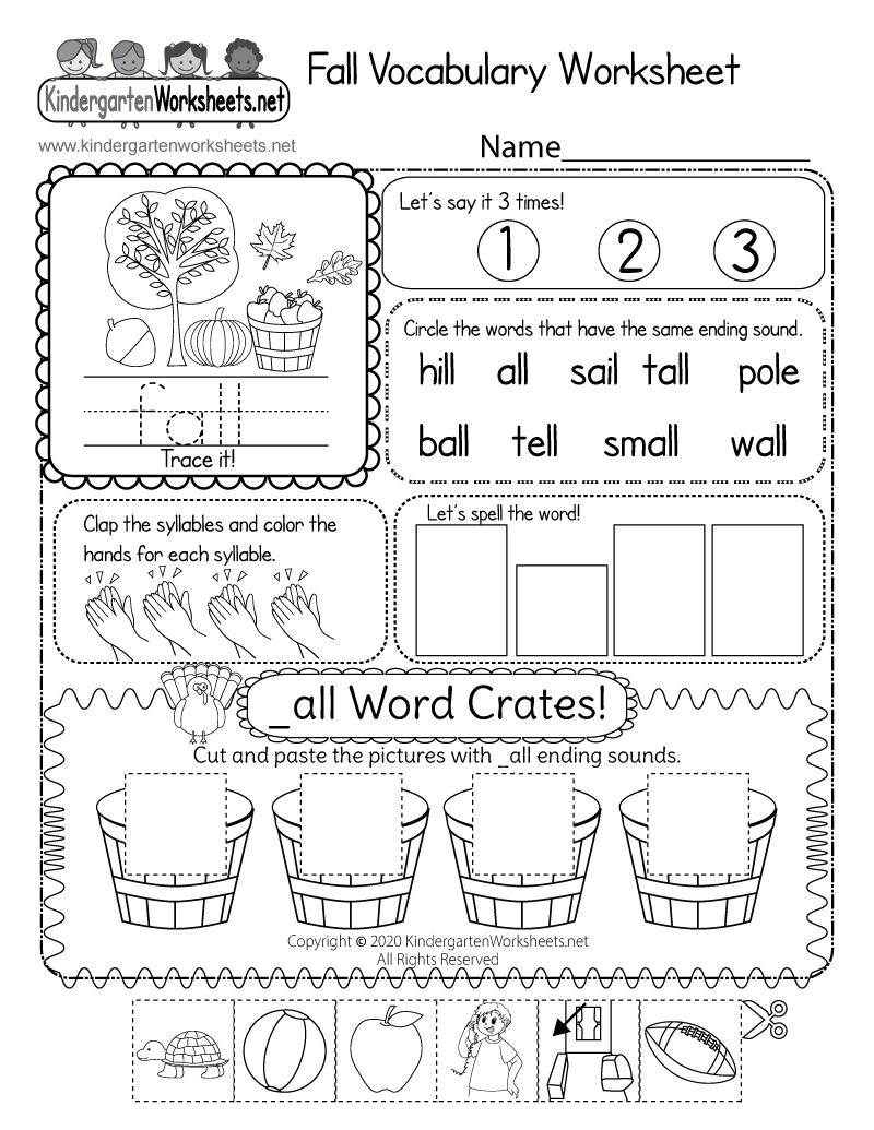 Free Printable Vocabulary Worksheets