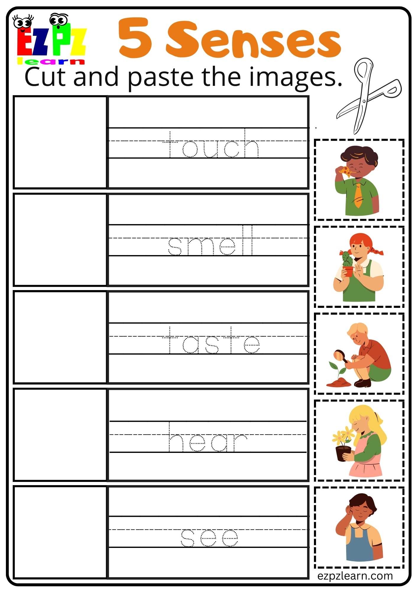 Free Printable Cut And Glue Worksheets