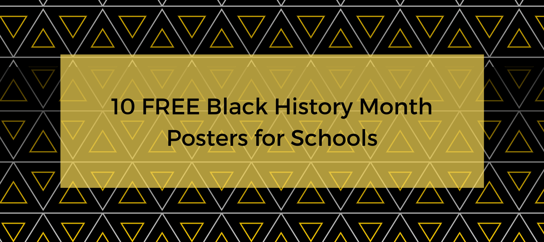 Free Black History Month Posters For Schools