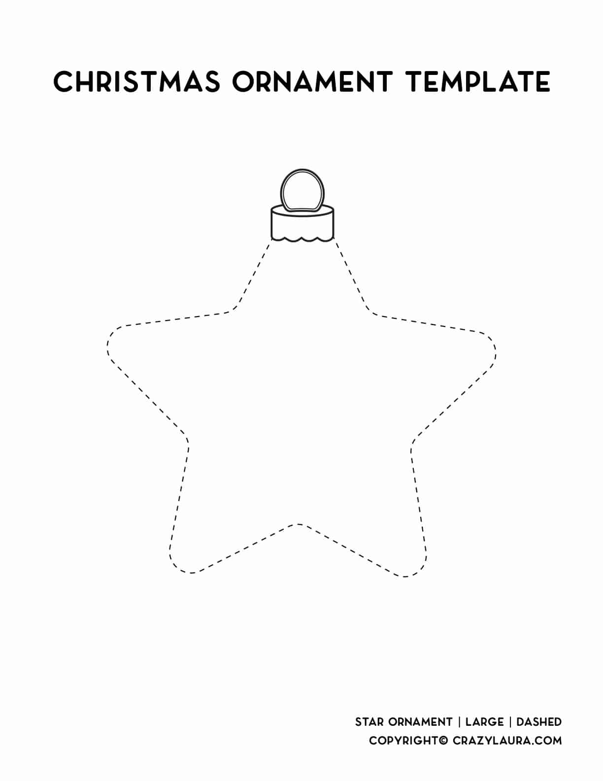 Free Christmas Ornament Template Printables U0026 Outlines Crazy Laura