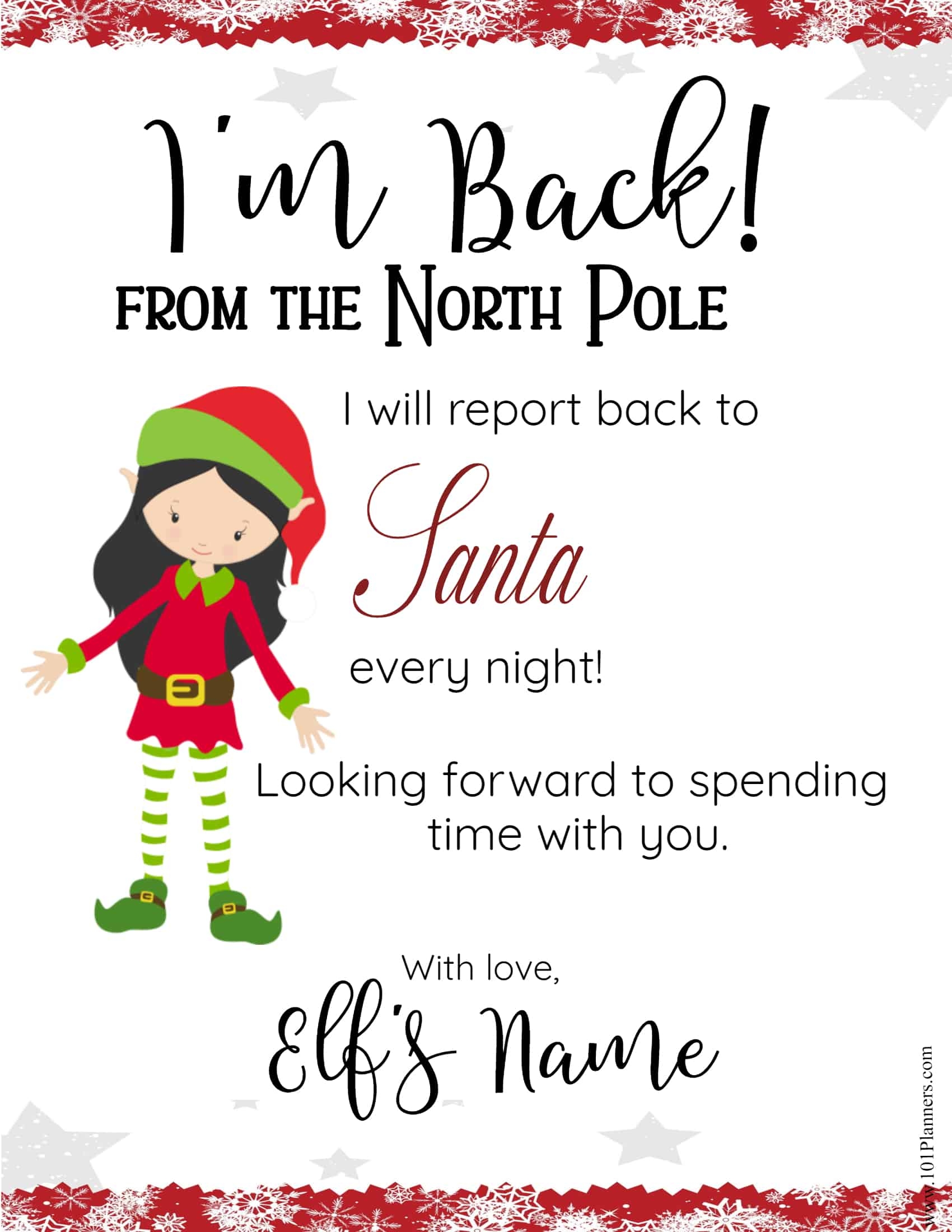 FREE Editable Elf On The Shelf Letter Template U0026 Elf Notes