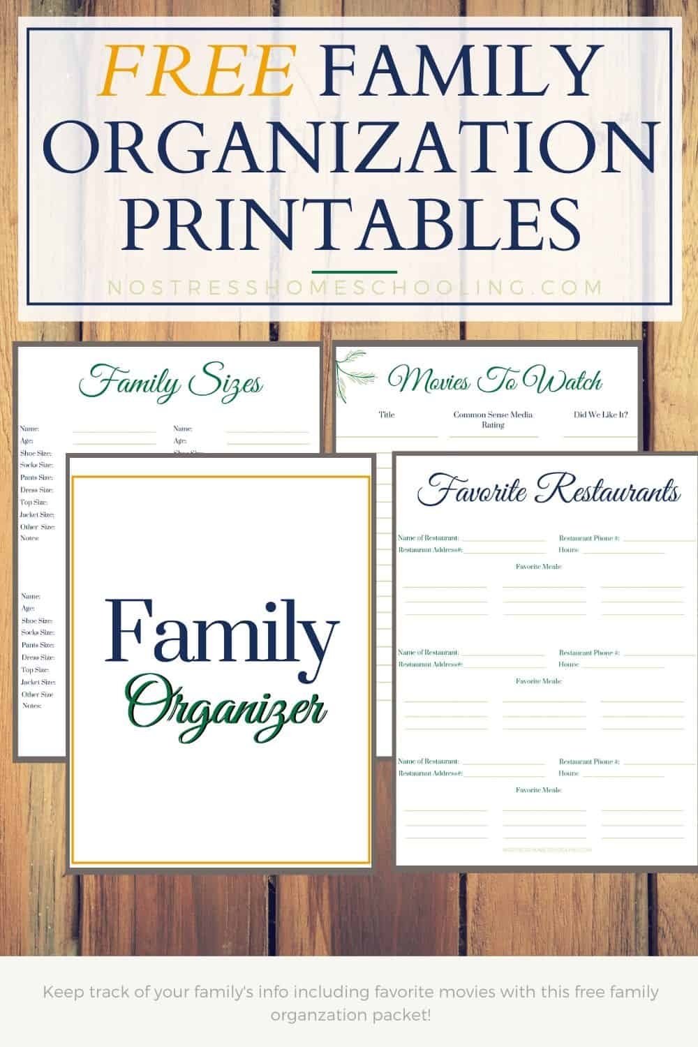Household Binder Printables Free