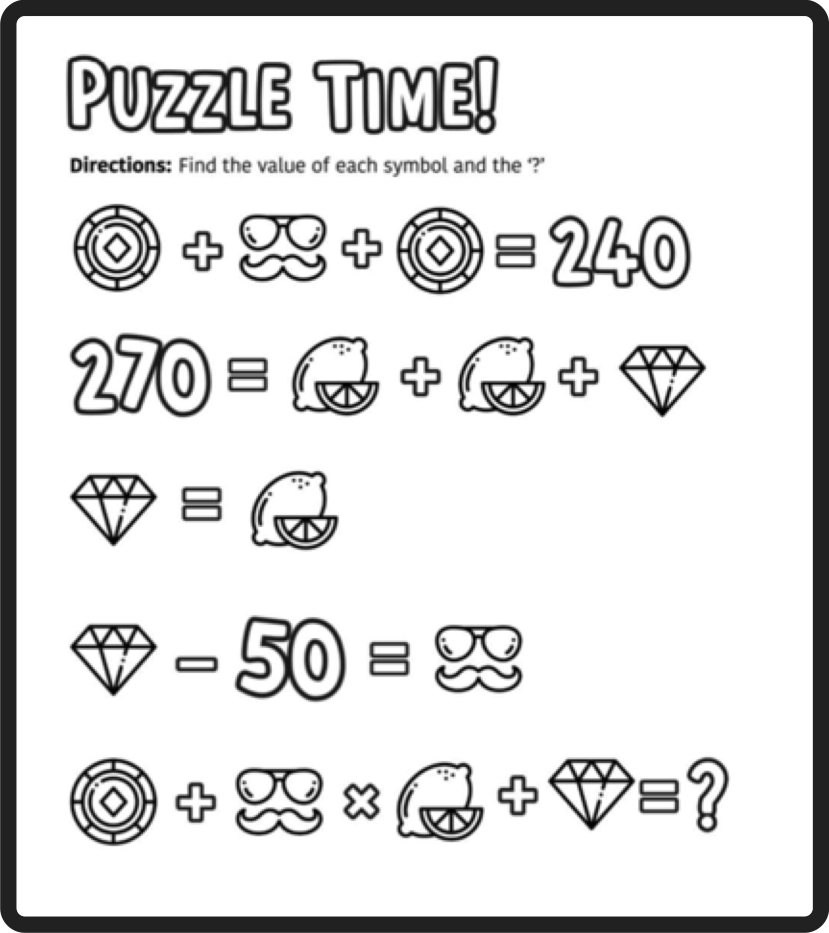 Free Math Puzzles Mashup Math
