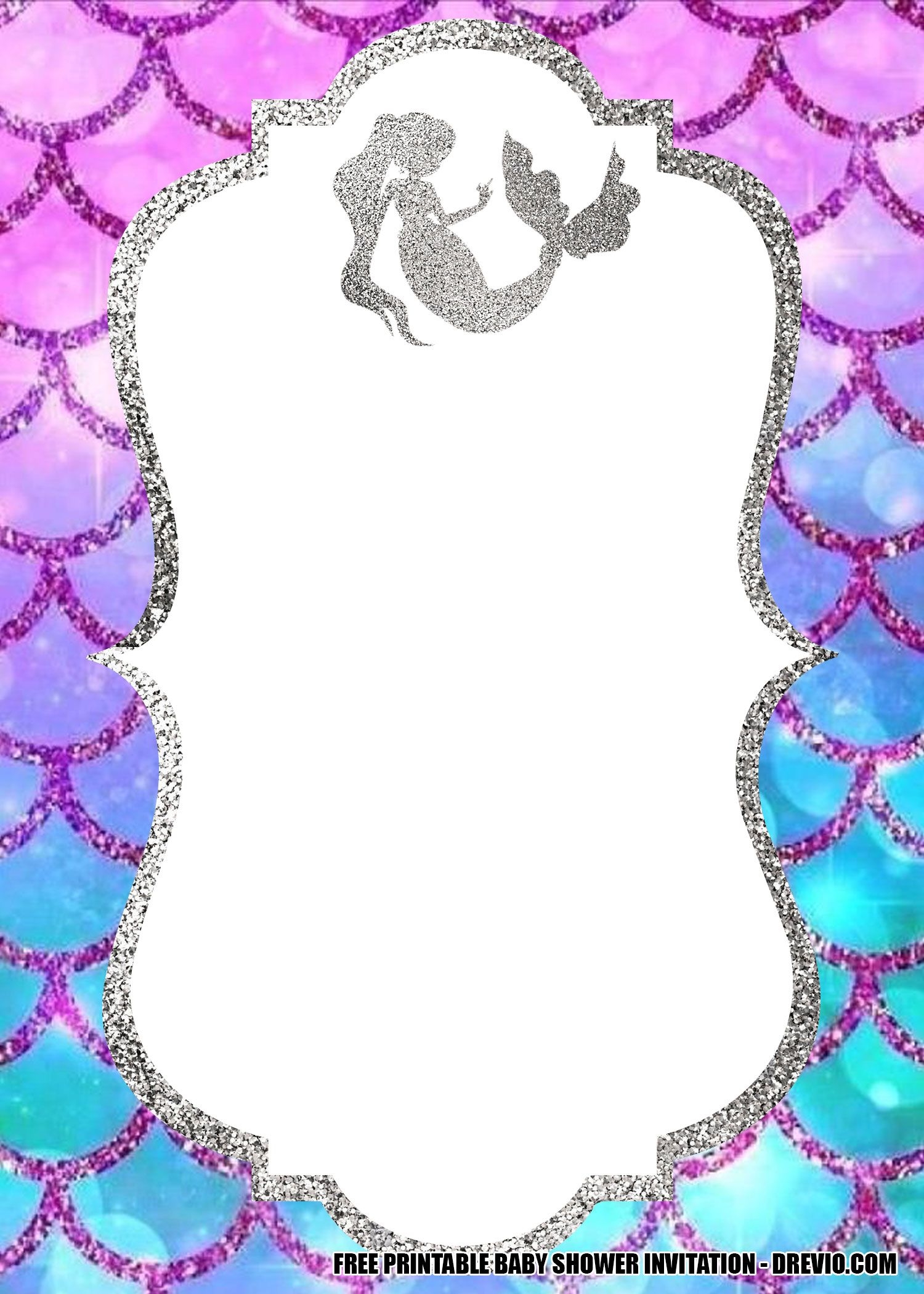 Free Mermaid Invitation Templates Printable Download Free Mermaid Invitation Templates Printable Png Images Free Worksheets On Clipart Library