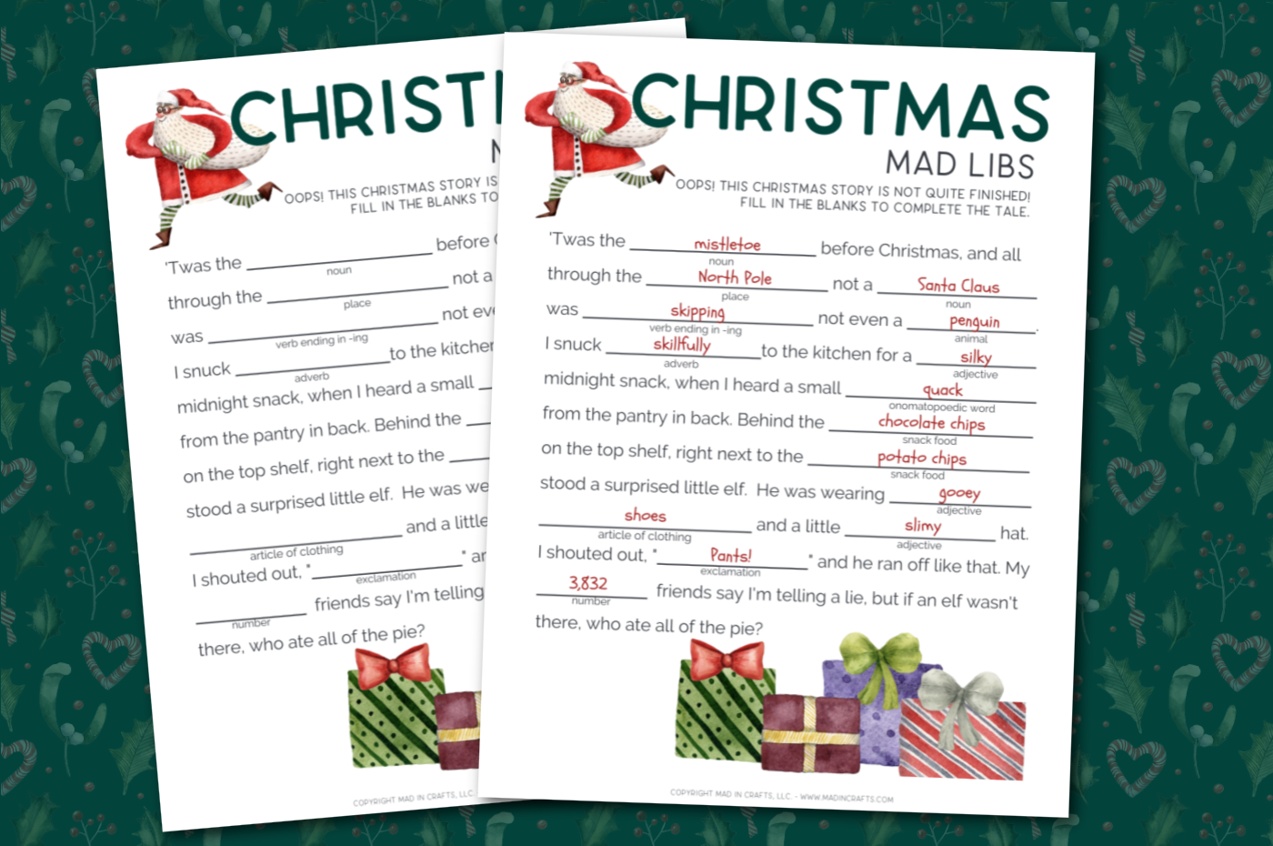 Mad Libs Printable Pdf Free