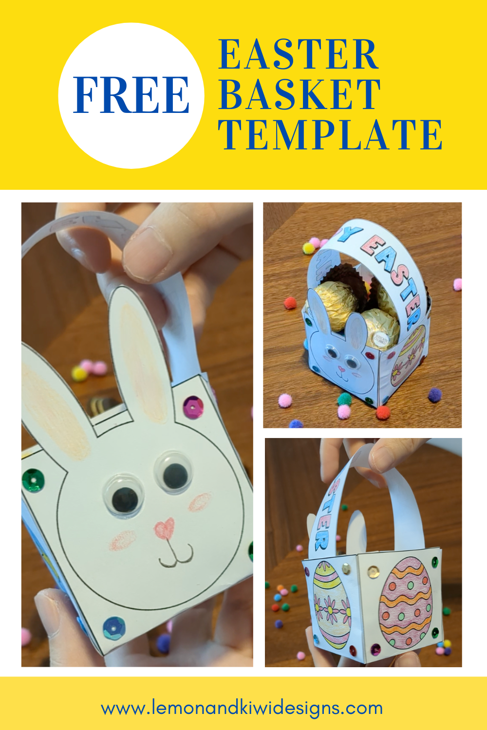 Free Printable Easter Basket Template