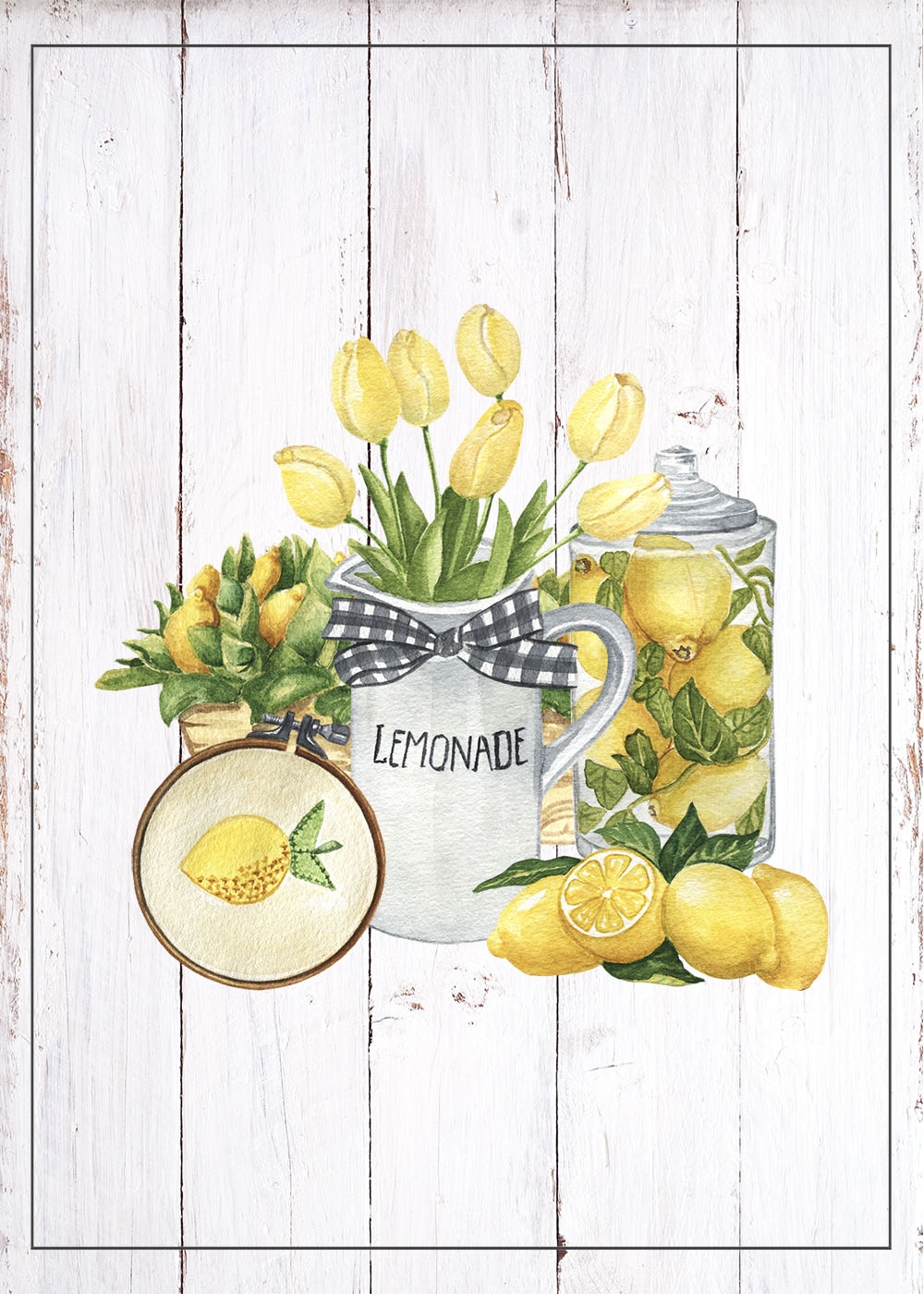 Free Printable Farmhouse Lemon Vignettes The Cottage Market