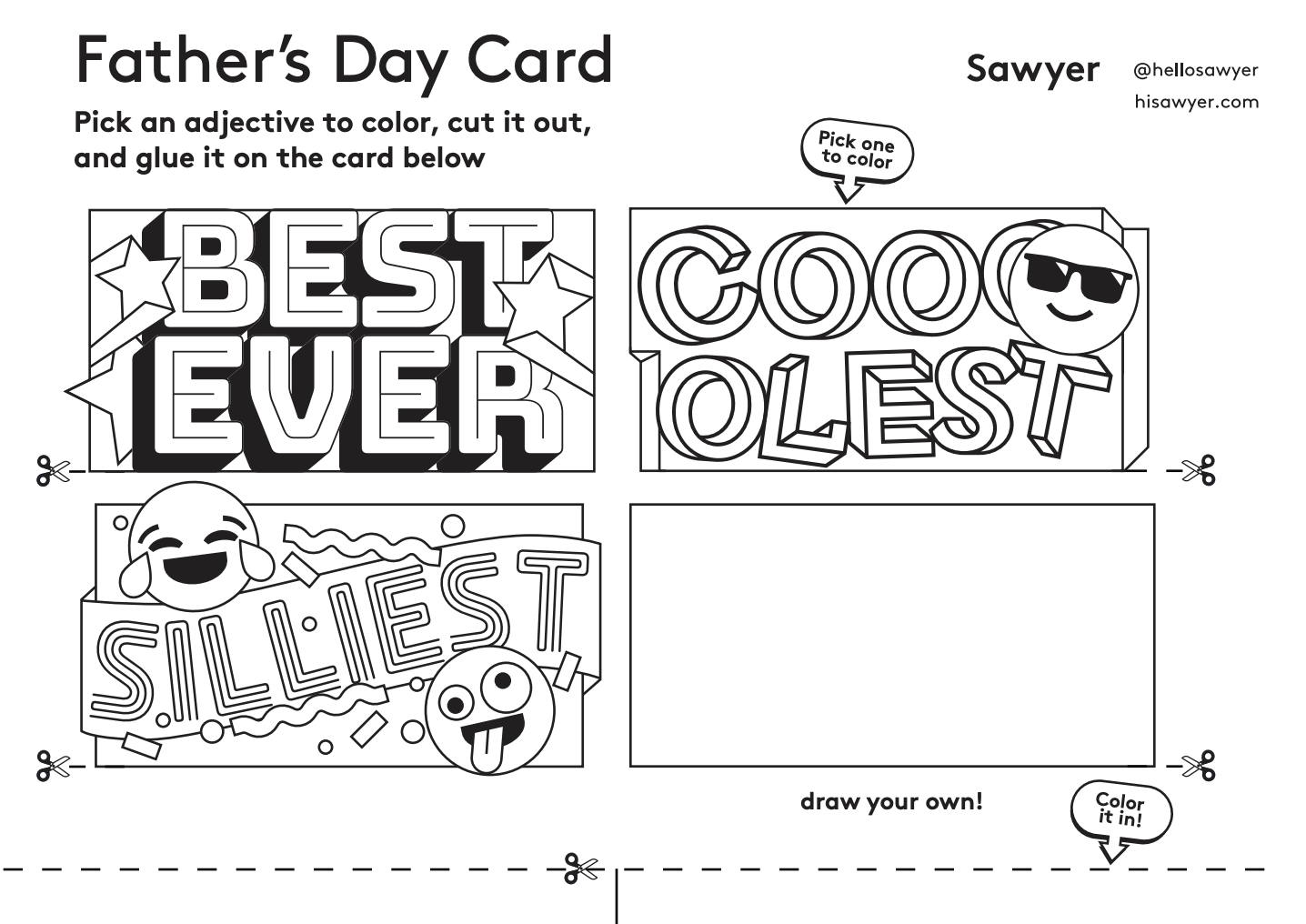 Printable Fathers Day Cards For Free